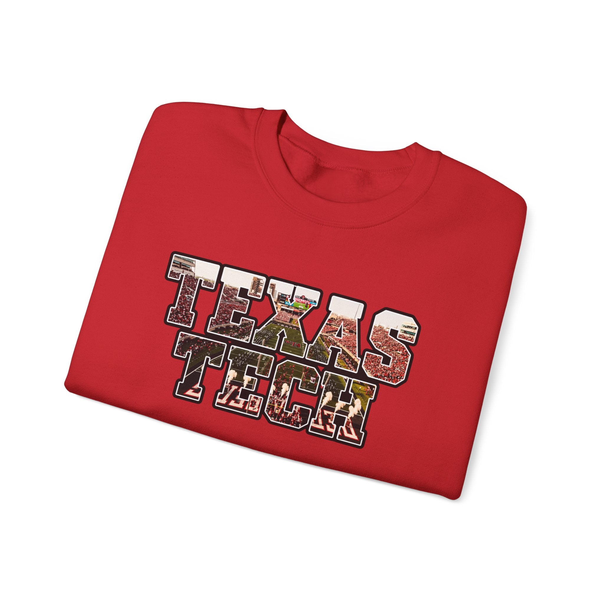 Texas Tech Crewneck Sweatshirt — Vintage Texas Collegiate Graphic