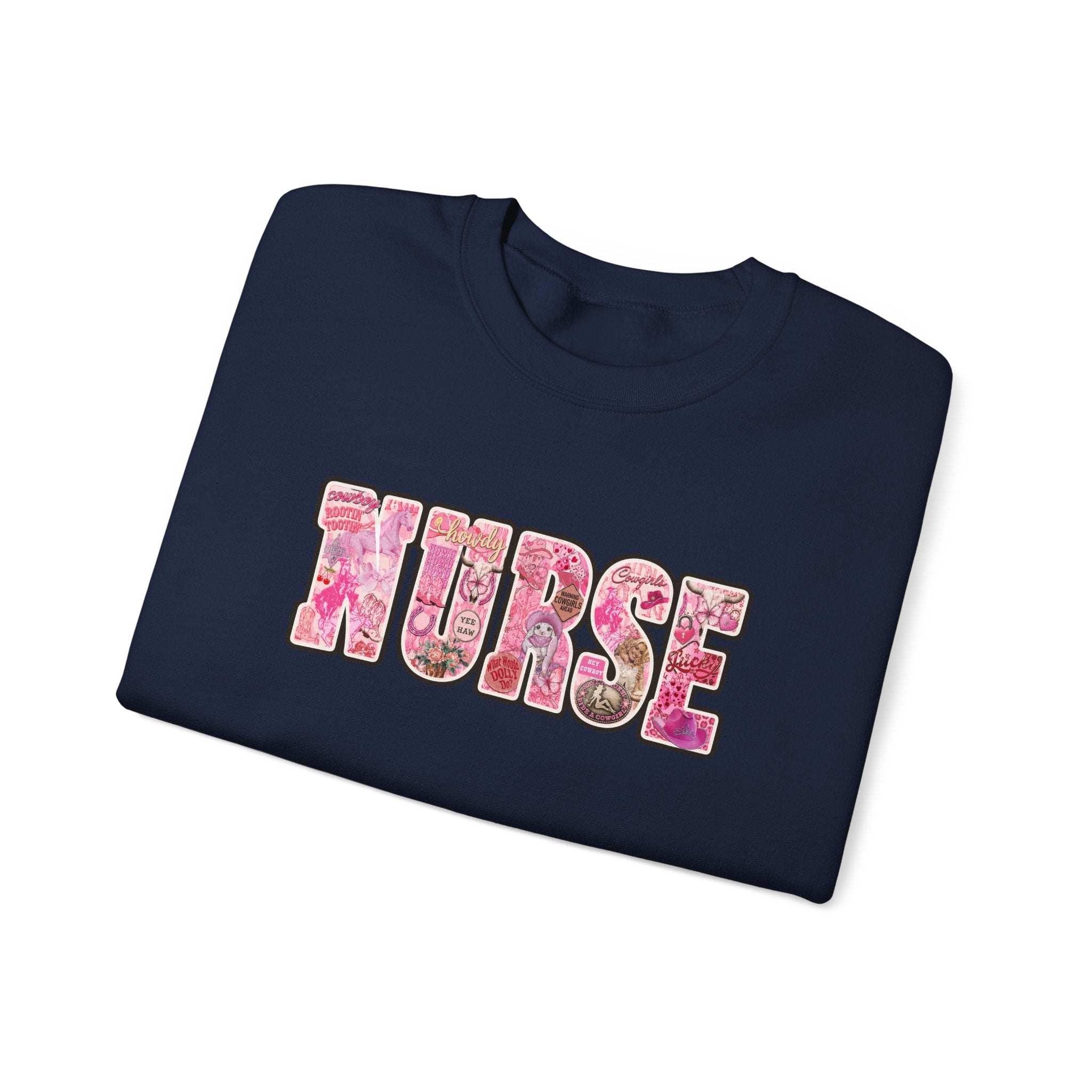 Nurse Floral Crewneck Sweatshirt