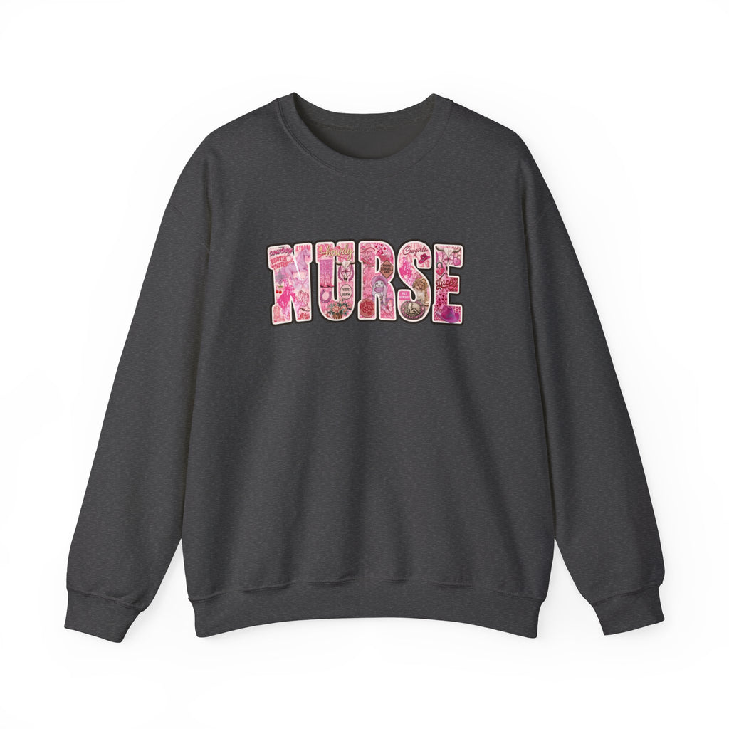 Nurse Floral Crewneck Sweatshirt