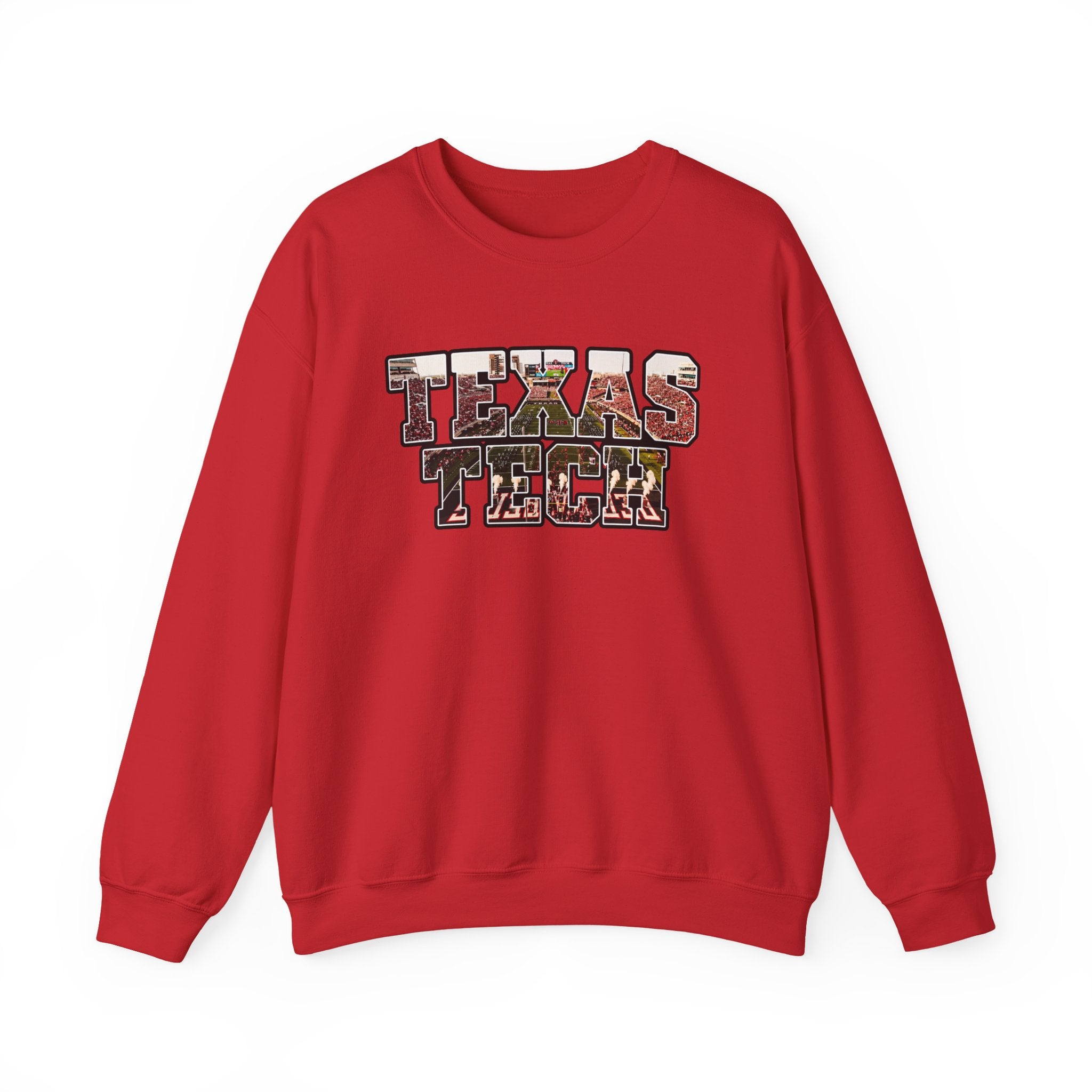 Texas Tech Crewneck Sweatshirt — Vintage Texas Collegiate Graphic