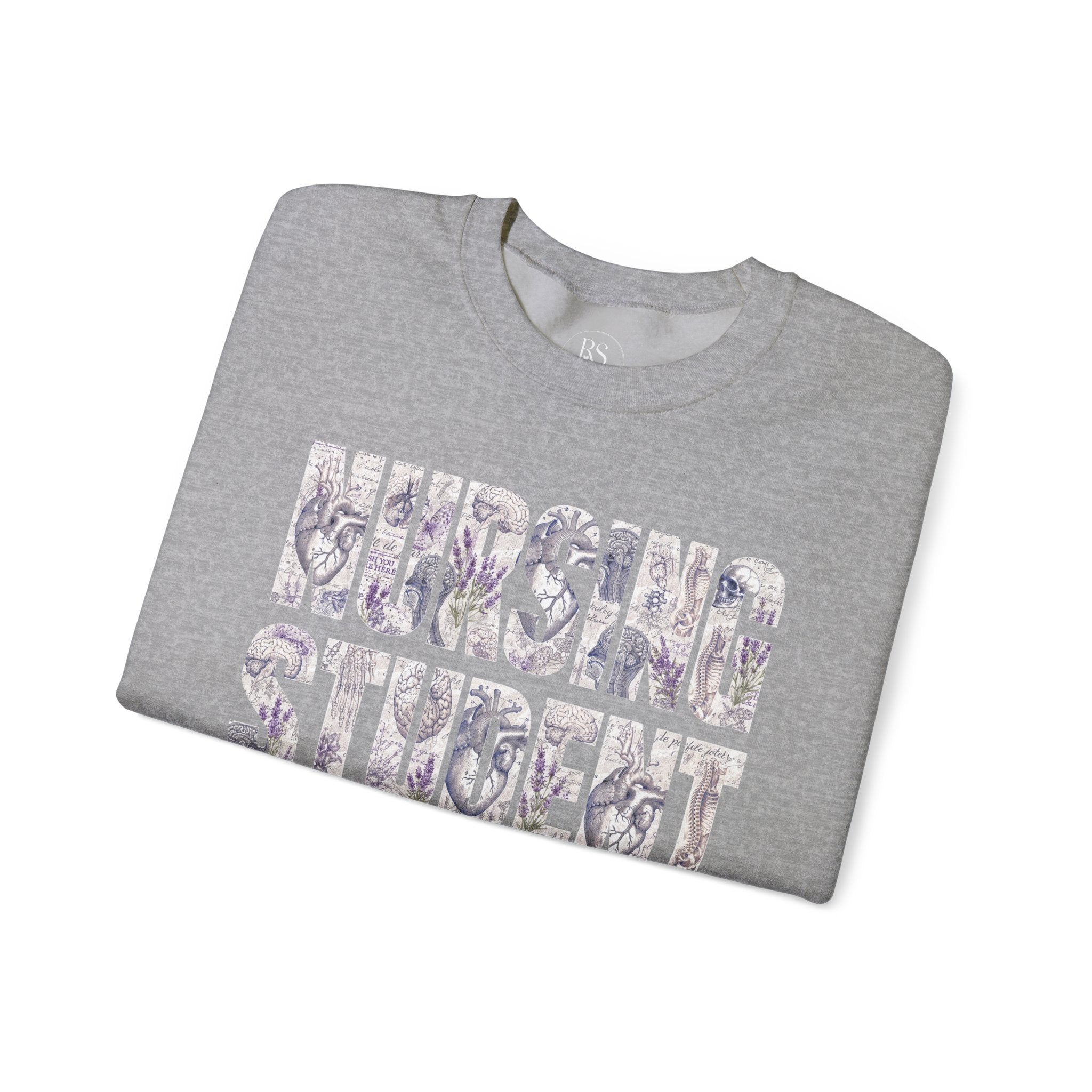 Nursing Student Floral Crewneck Sweatshirt