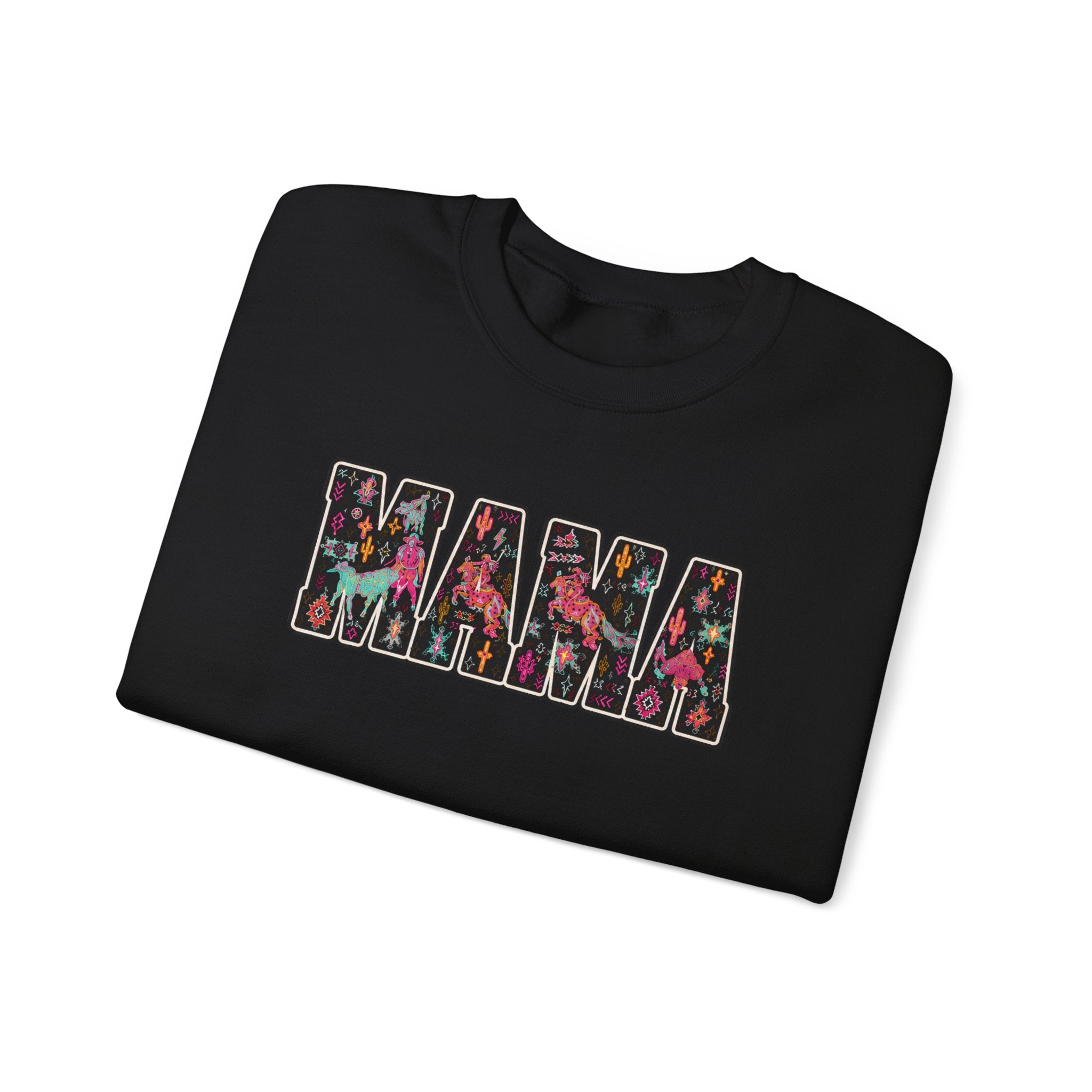 Mama Floral Crewneck Sweatshirt — Floral "MAMA" Mom Gift