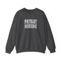 Patriot Nursing Crewneck Sweatshirt — Floral-Patterned Medical Pride Pullover