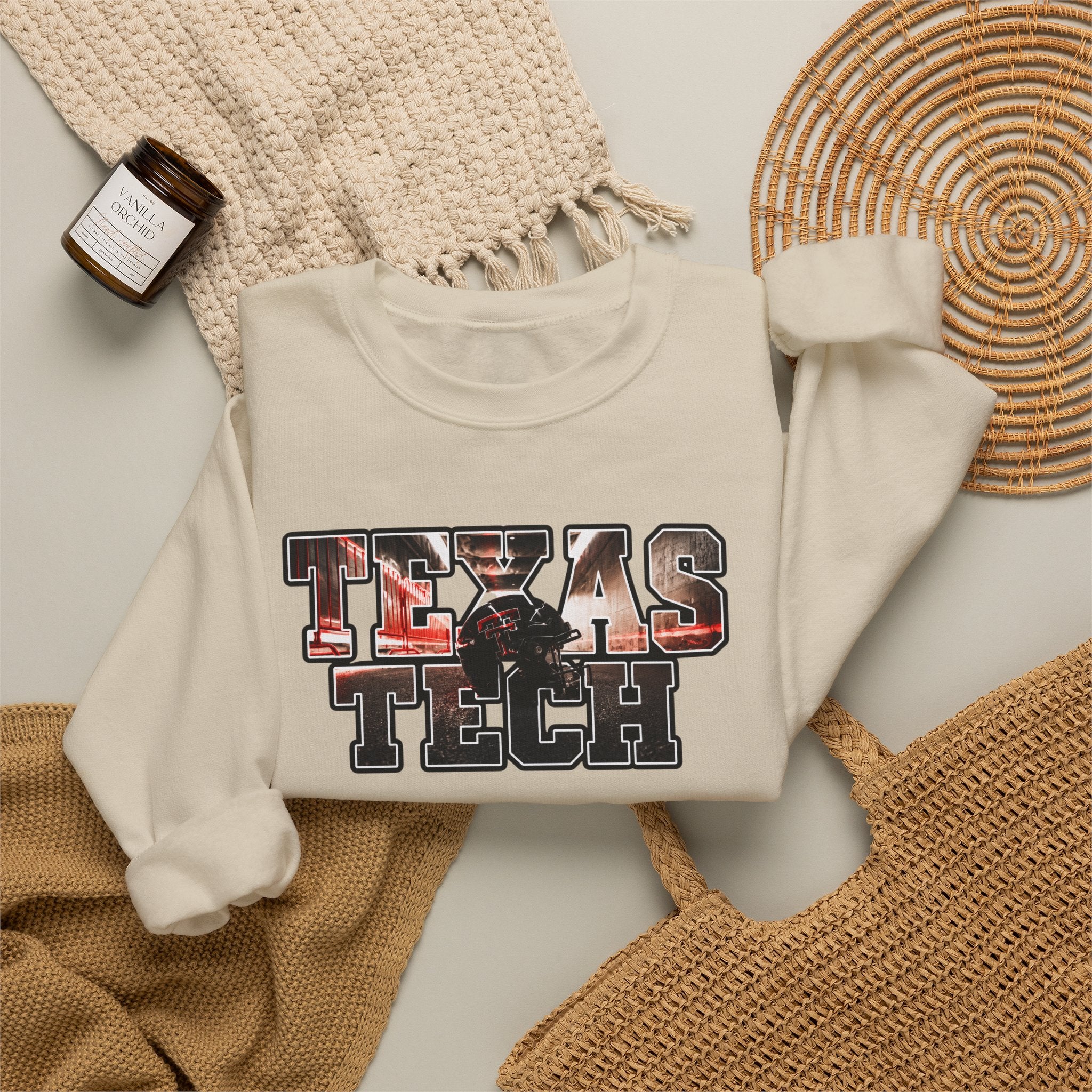 Texas Tech Crewneck Sweatshirt – Vintage Logo Comfort