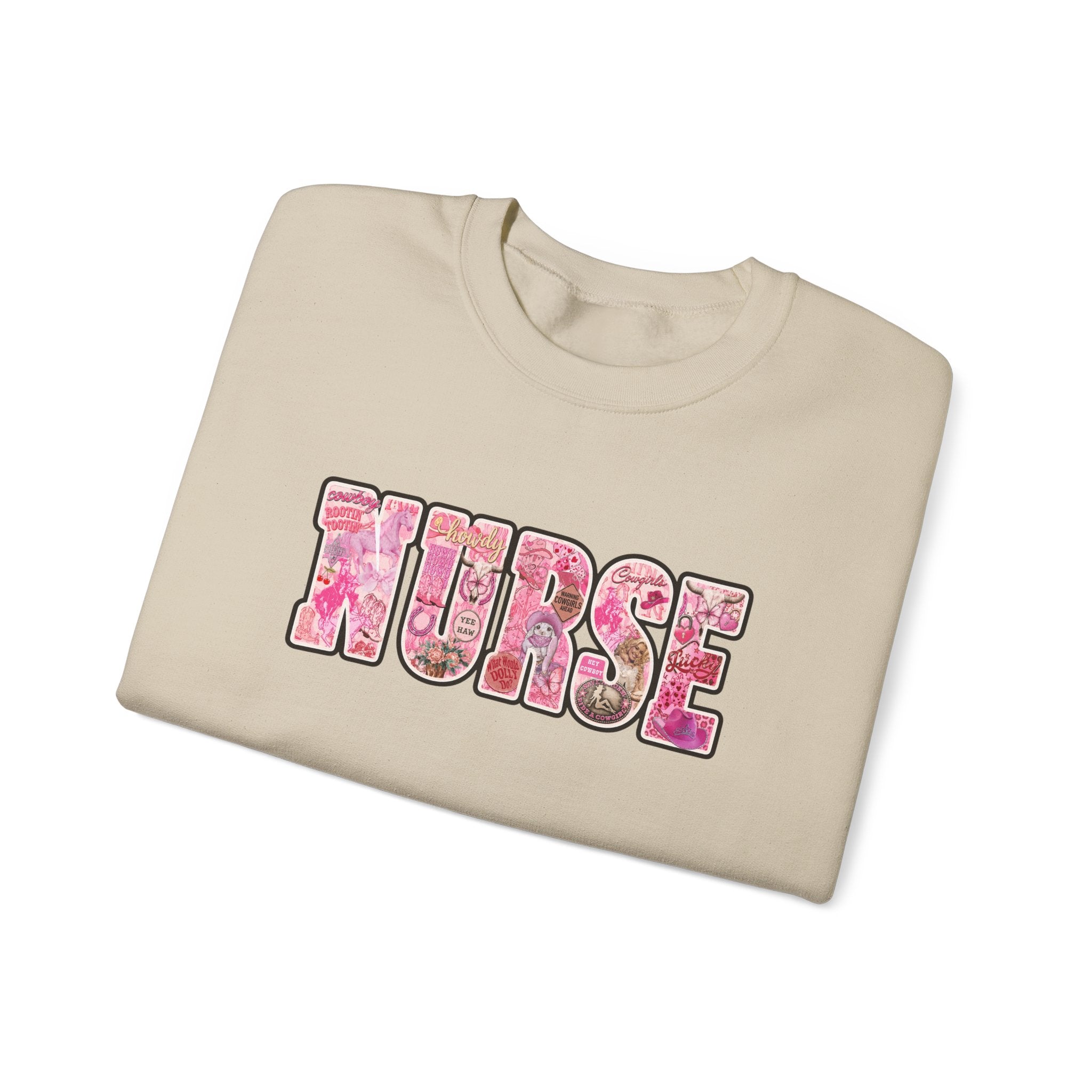 Nurse Floral Crewneck Sweatshirt