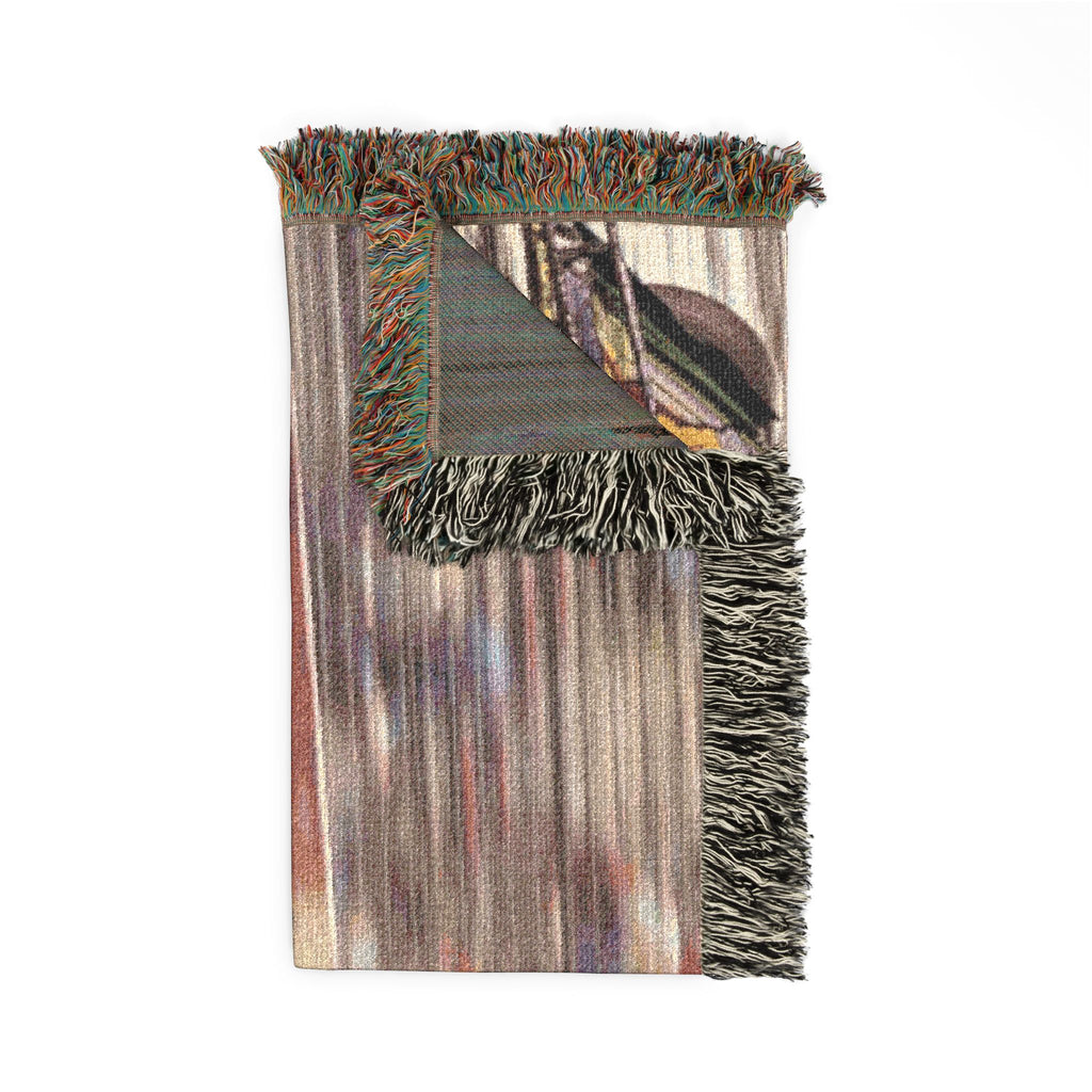 Racing Car Woven Throw Blanket – Vintage Speedway #21 Design