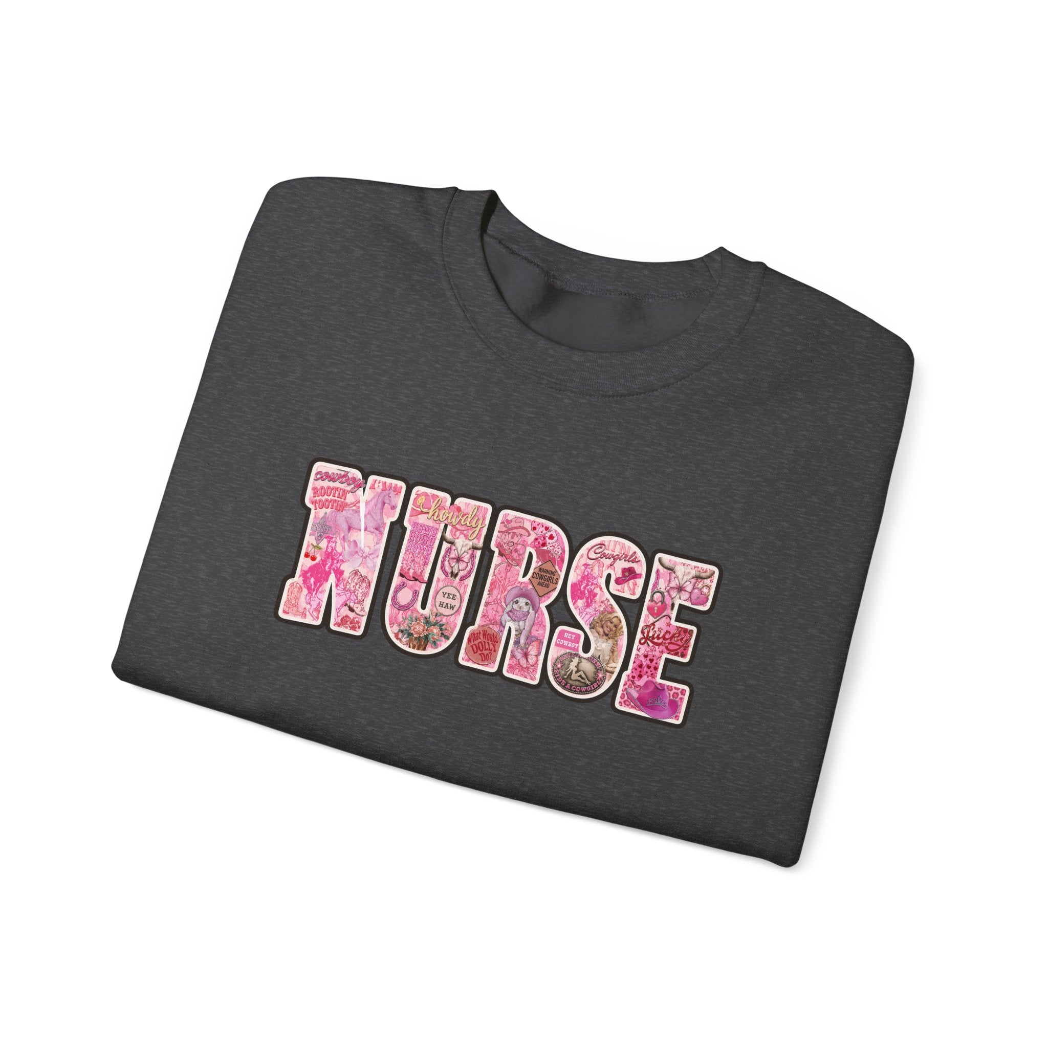 Nurse Floral Crewneck Sweatshirt