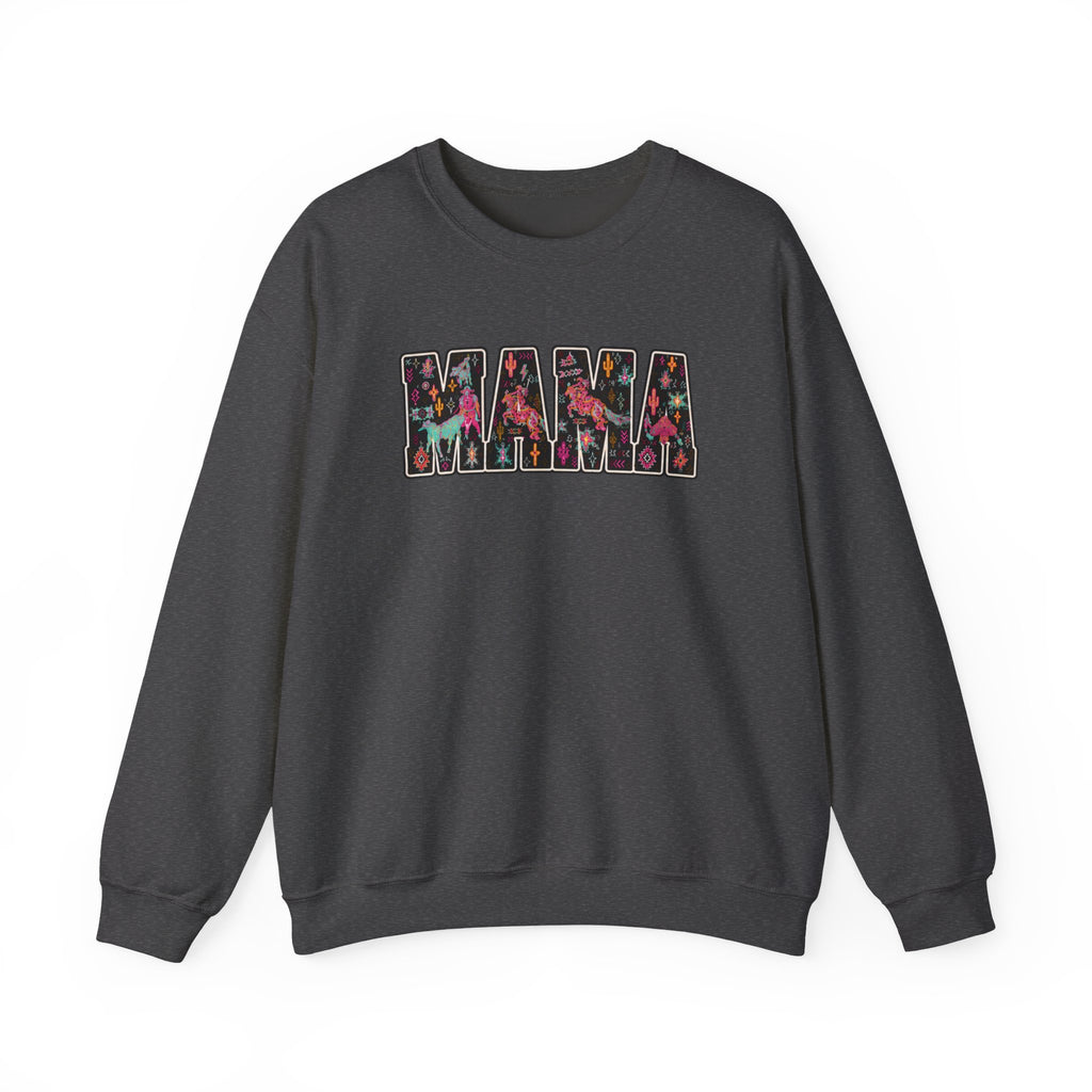 Mama Floral Crewneck Sweatshirt — Floral "MAMA" Mom Gift