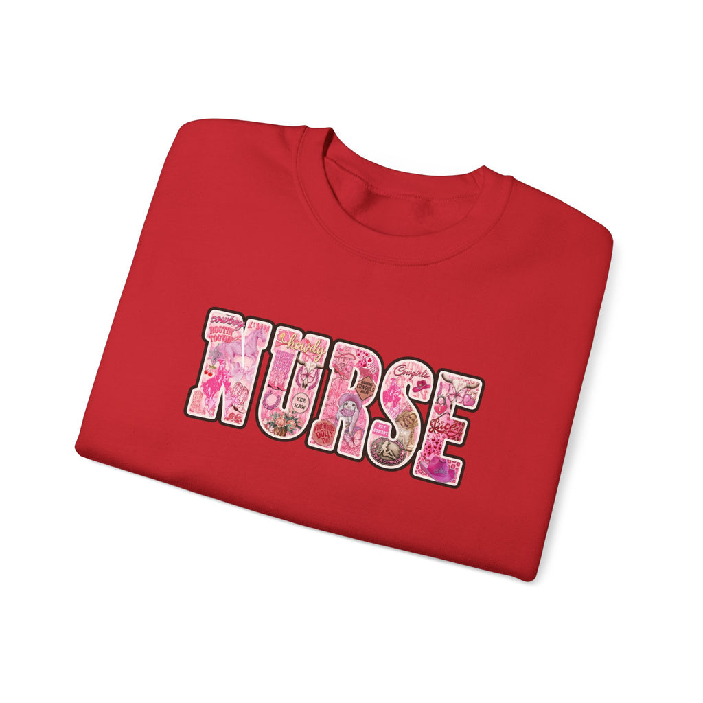 Nurse Floral Crewneck Sweatshirt