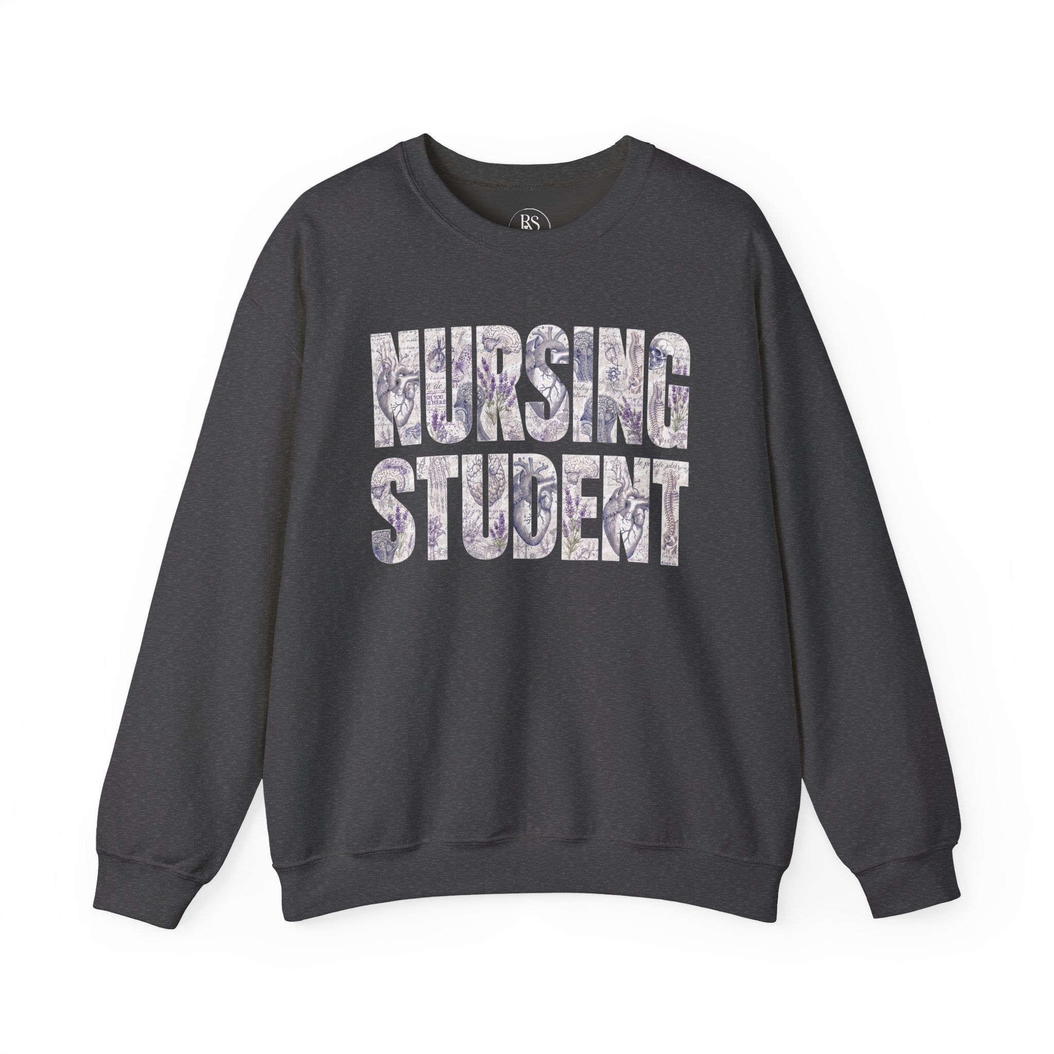 Nursing Student Floral Crewneck Sweatshirt