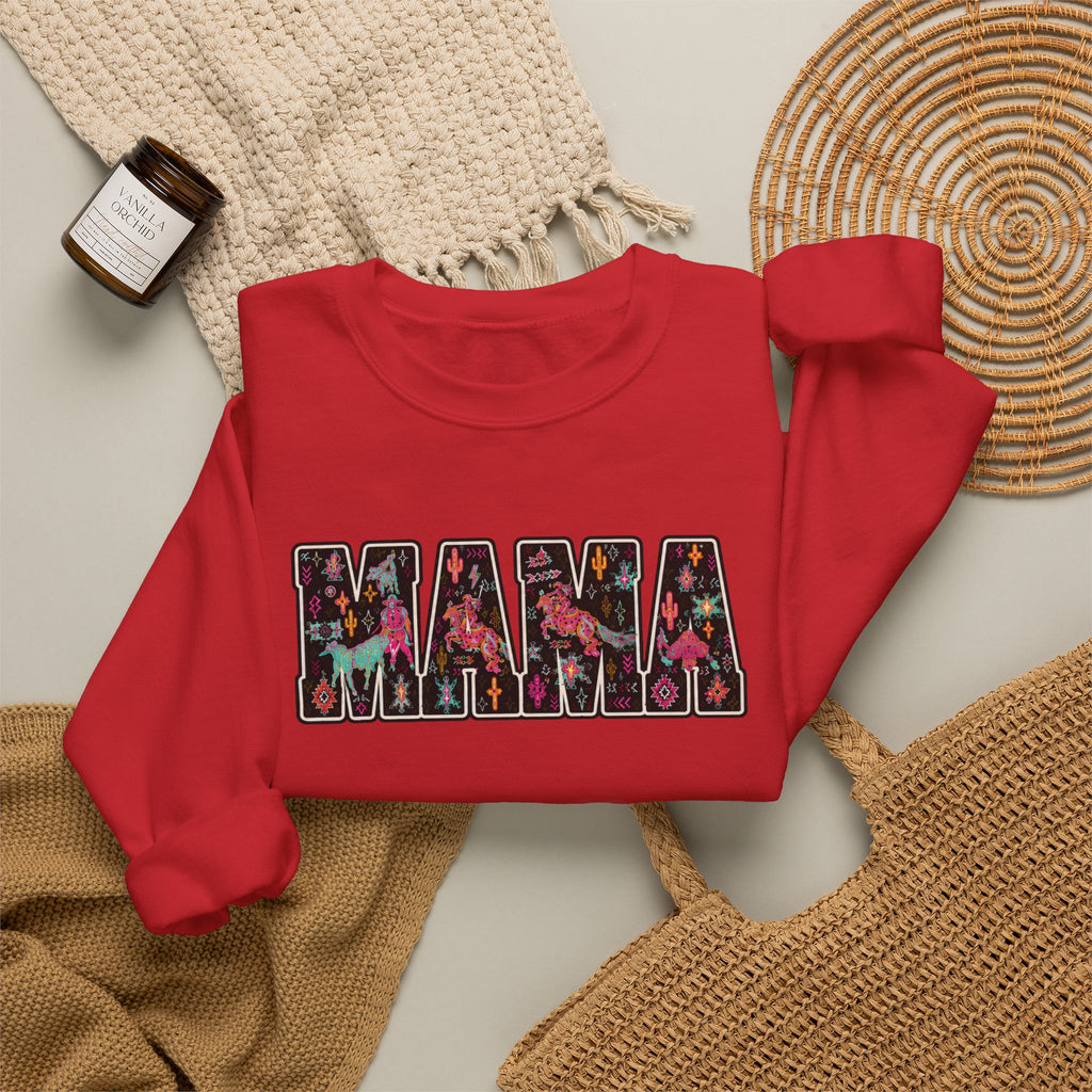 Mama Floral Crewneck Sweatshirt — Floral "MAMA" Mom Gift