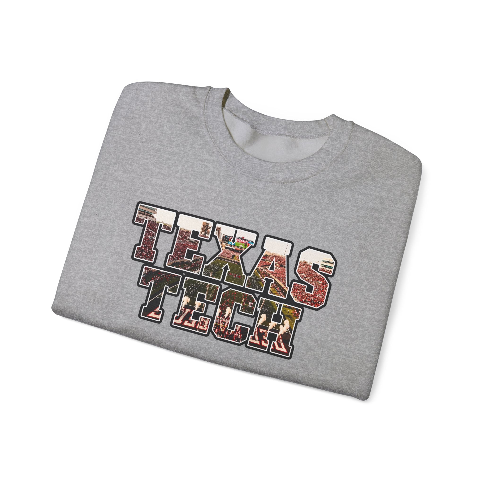 Texas Tech Crewneck Sweatshirt — Vintage Texas Collegiate Graphic