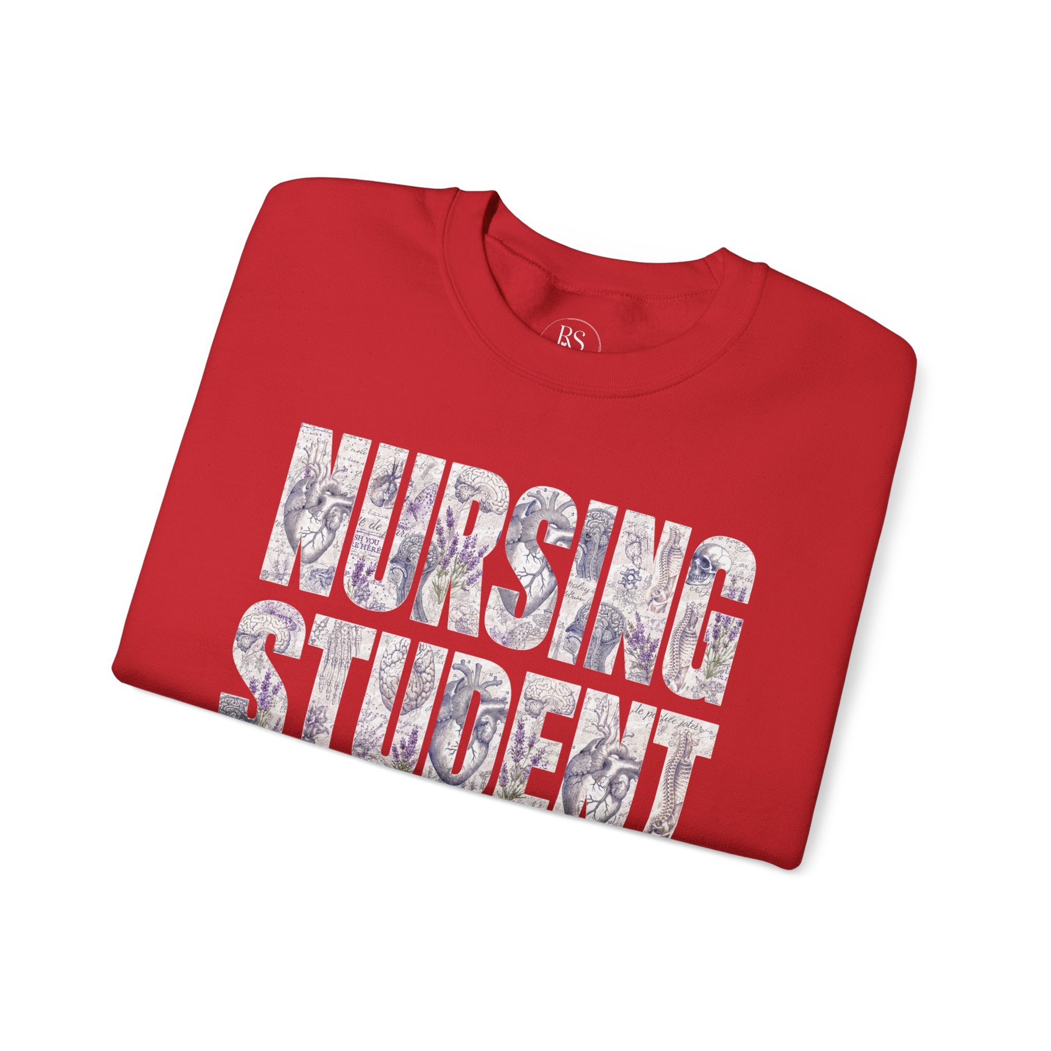 Nursing Student Floral Crewneck Sweatshirt