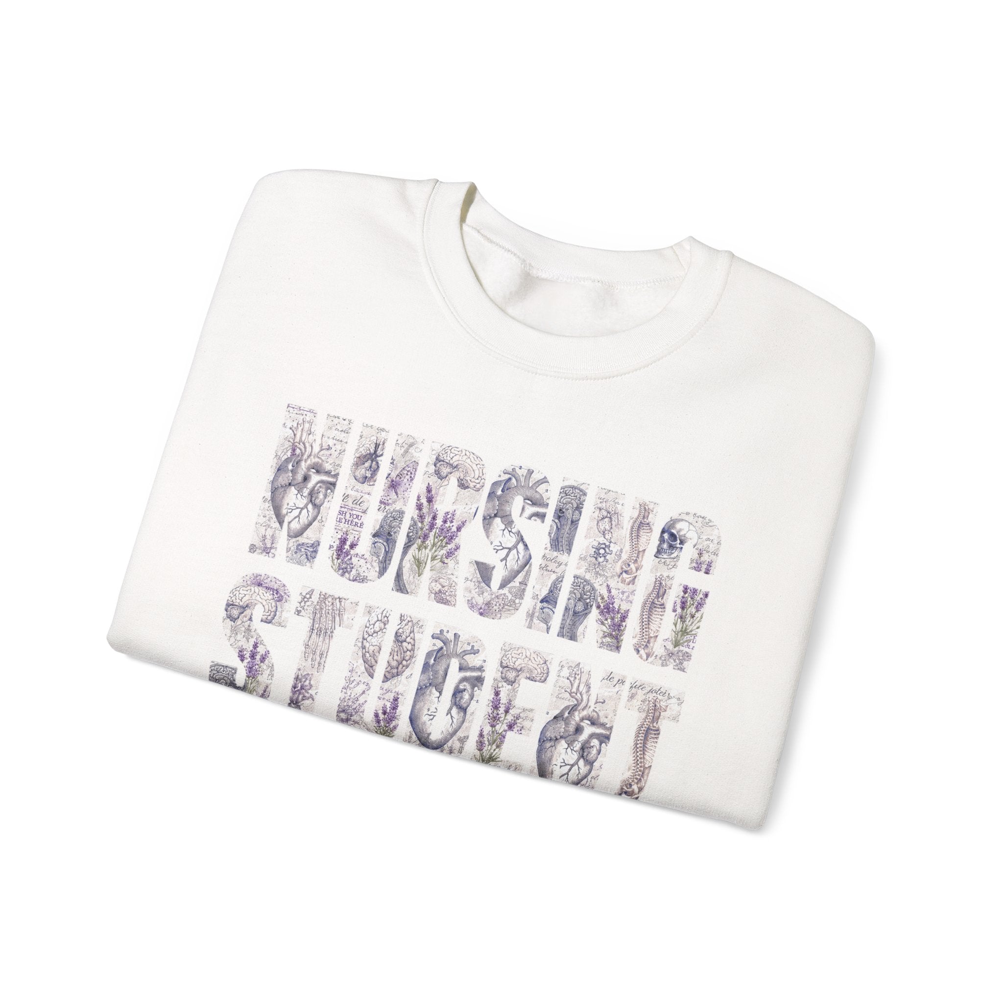 Nursing Student Floral Crewneck Sweatshirt