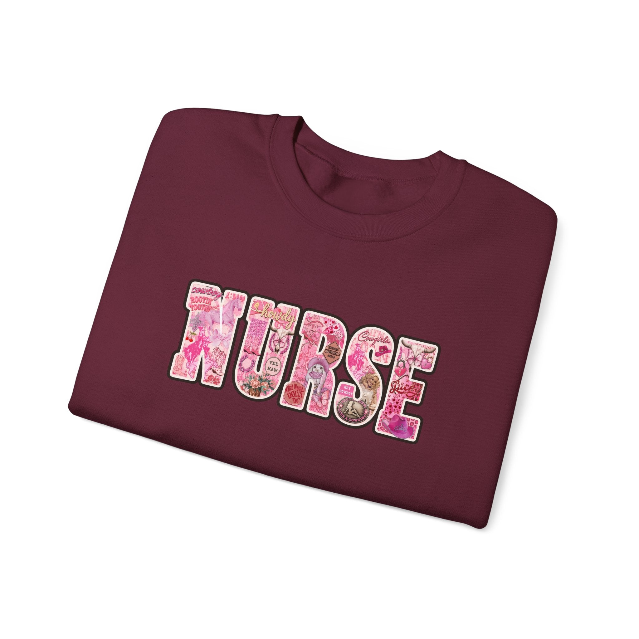Nurse Floral Crewneck Sweatshirt