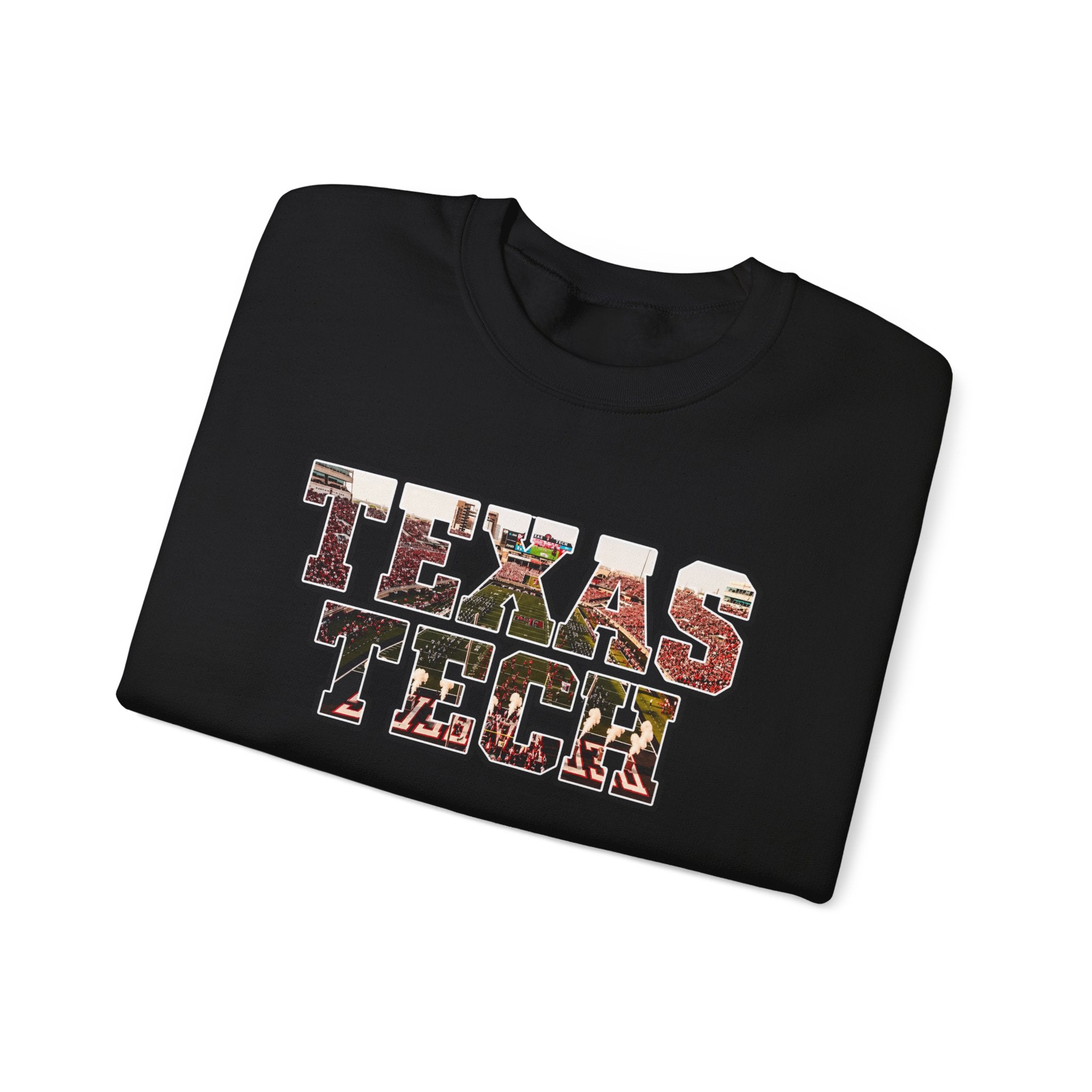 Texas Tech Crewneck Sweatshirt — Vintage Texas Collegiate Graphic