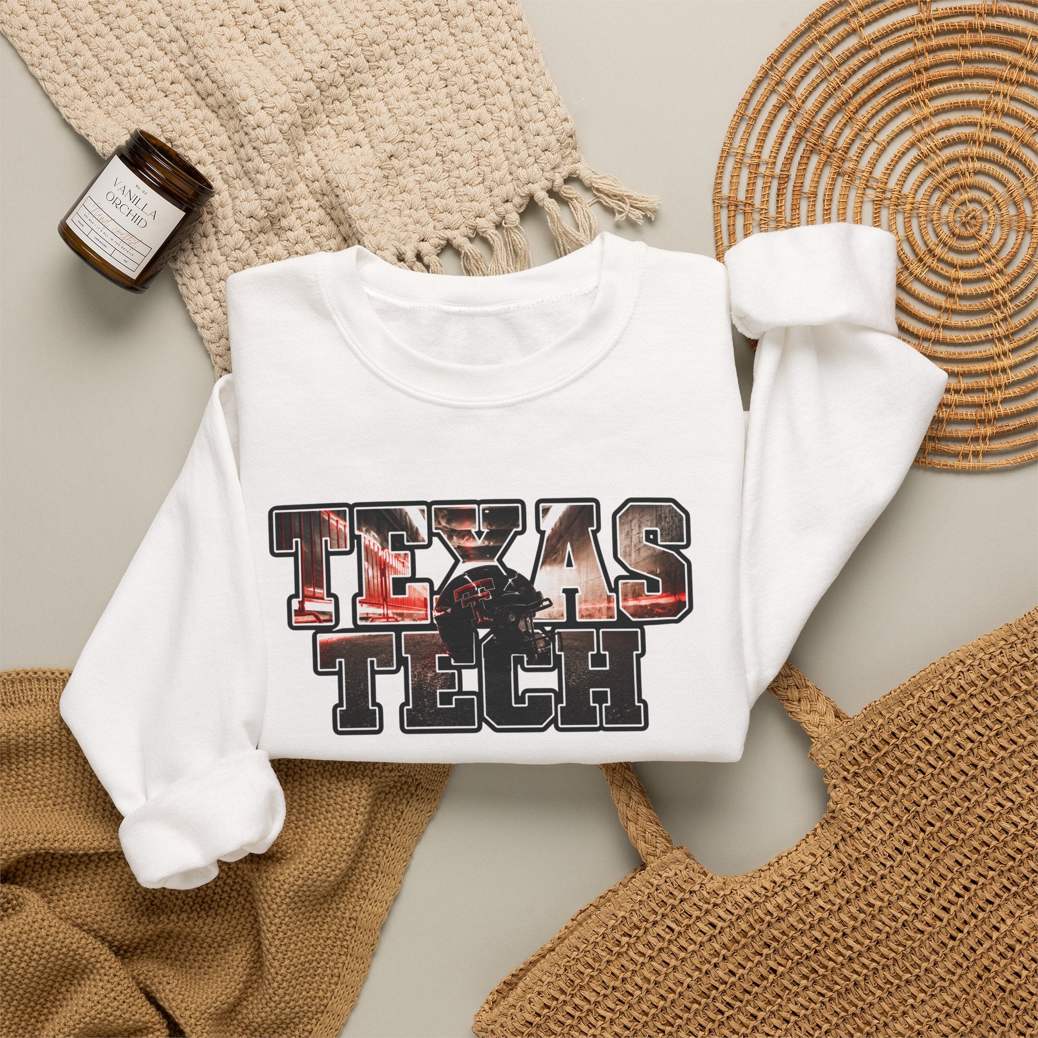 Texas Tech Crewneck Sweatshirt – Vintage Logo Comfort
