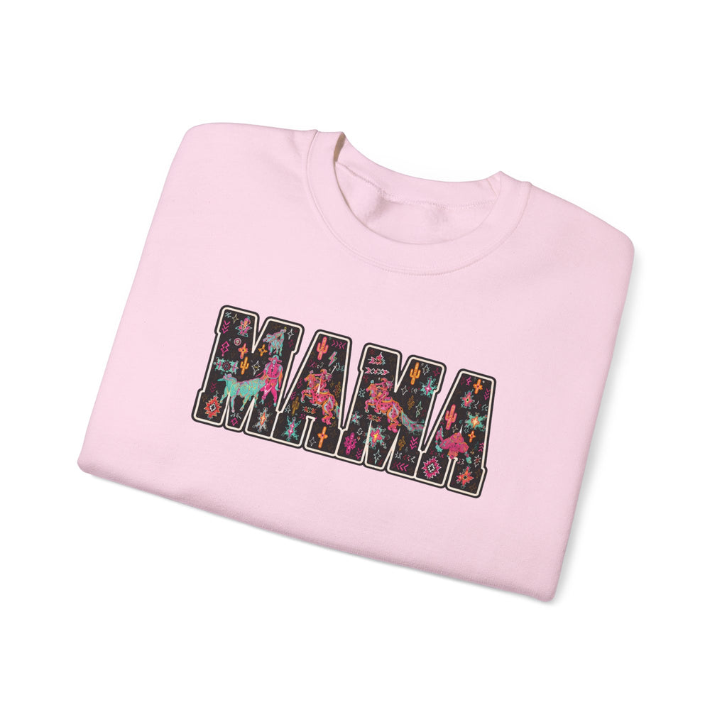 Mama Floral Crewneck Sweatshirt — Floral "MAMA" Mom Gift