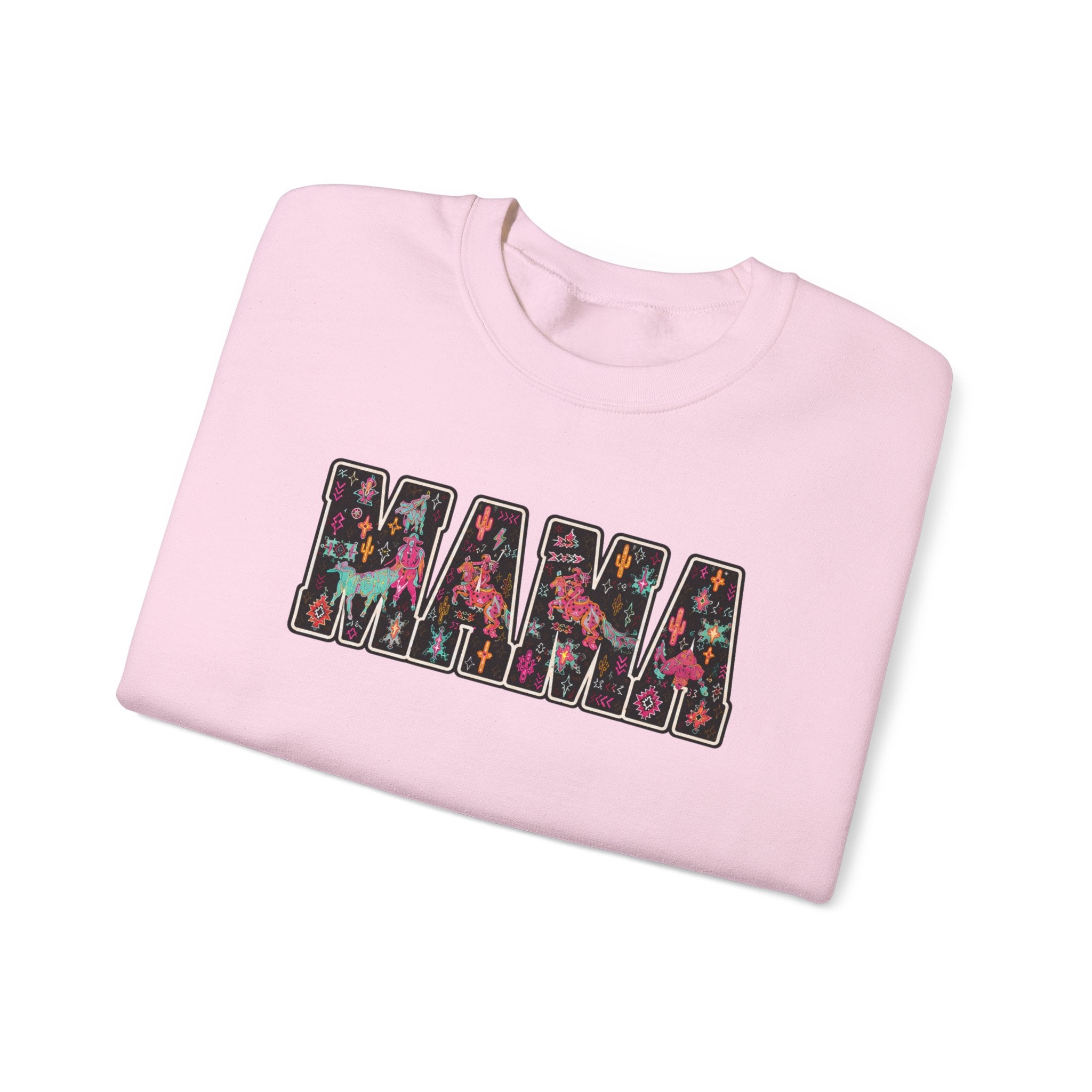 Mama Floral Crewneck Sweatshirt — Floral "MAMA" Mom Gift