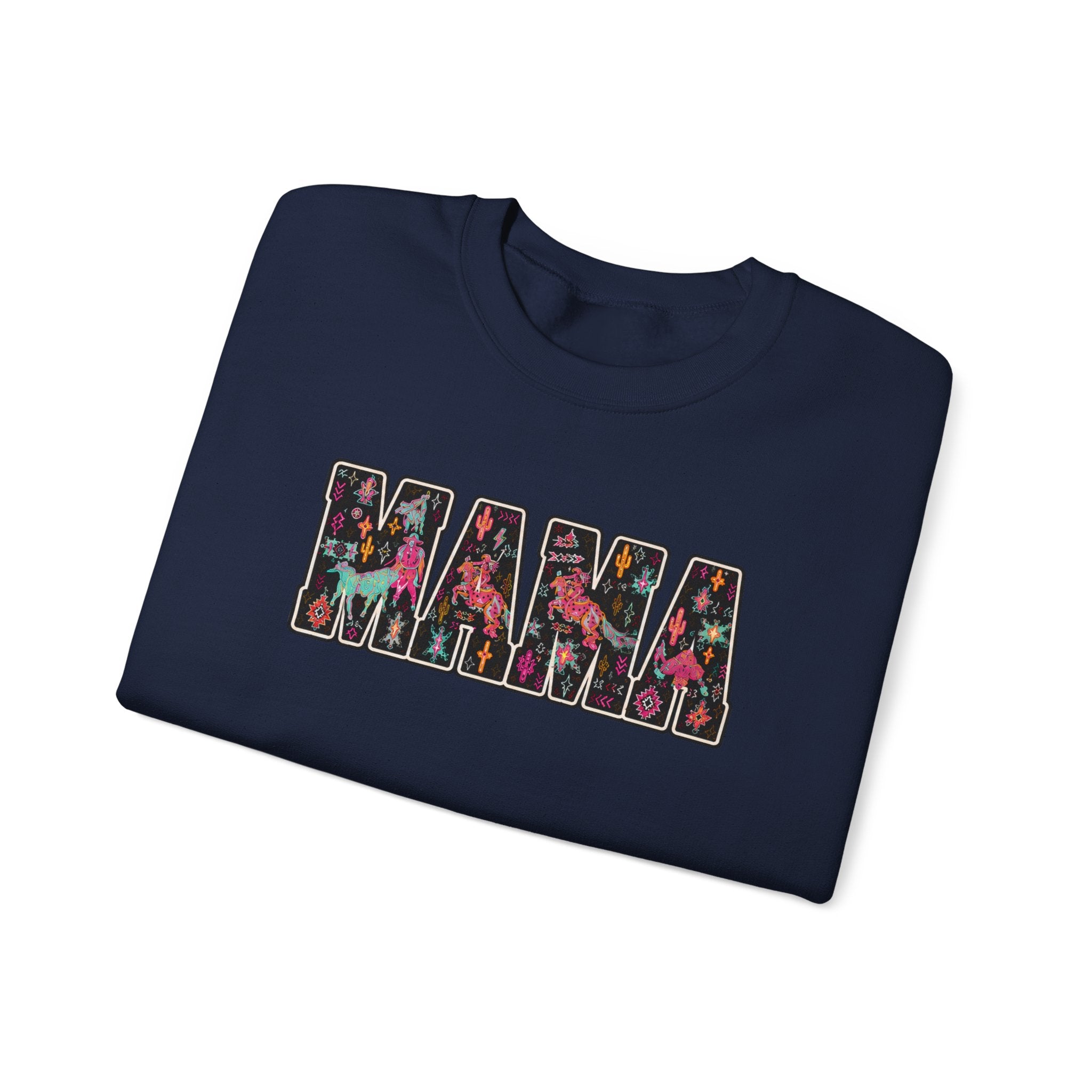 Mama Floral Crewneck Sweatshirt — Floral "MAMA" Mom Gift