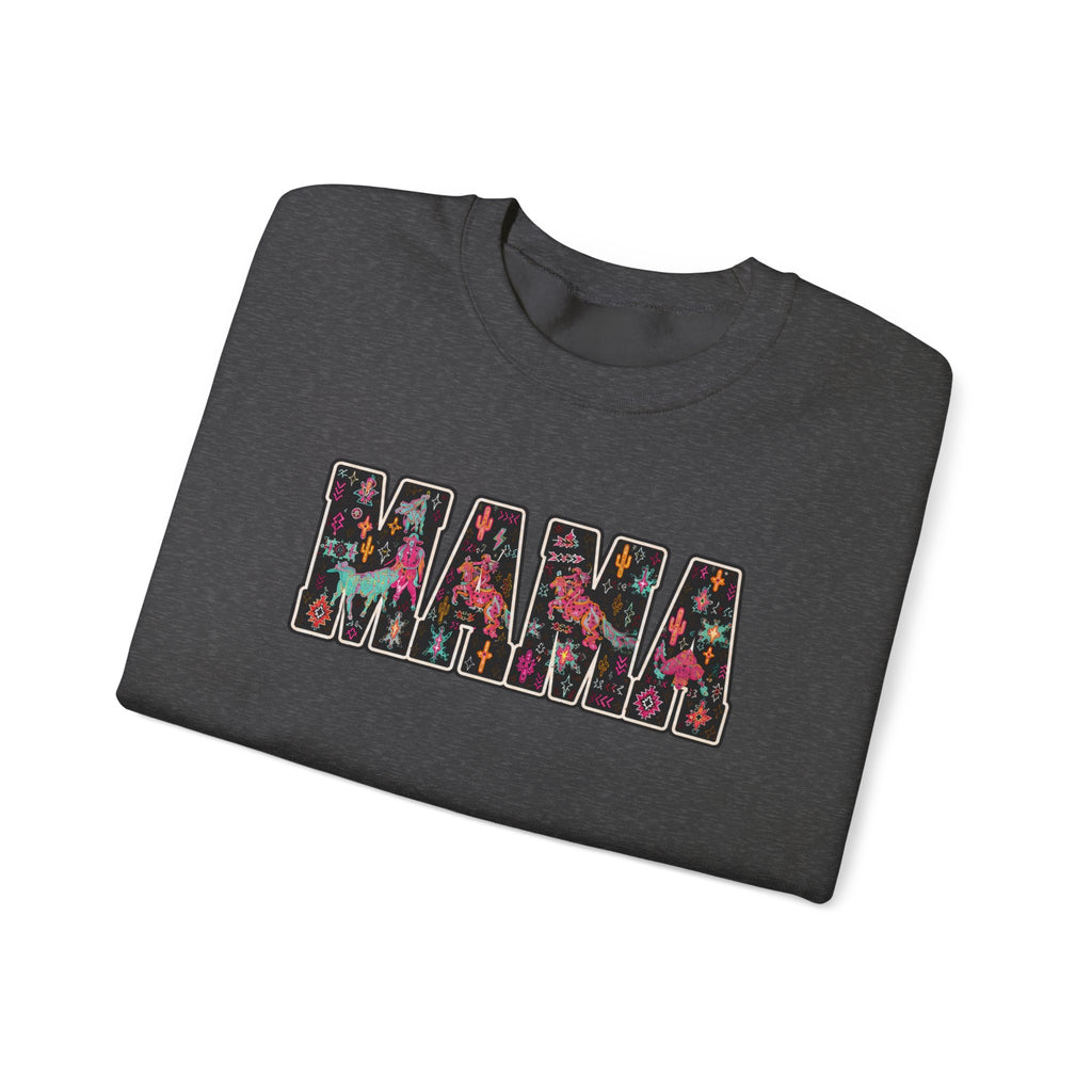 Mama Floral Crewneck Sweatshirt — Floral "MAMA" Mom Gift