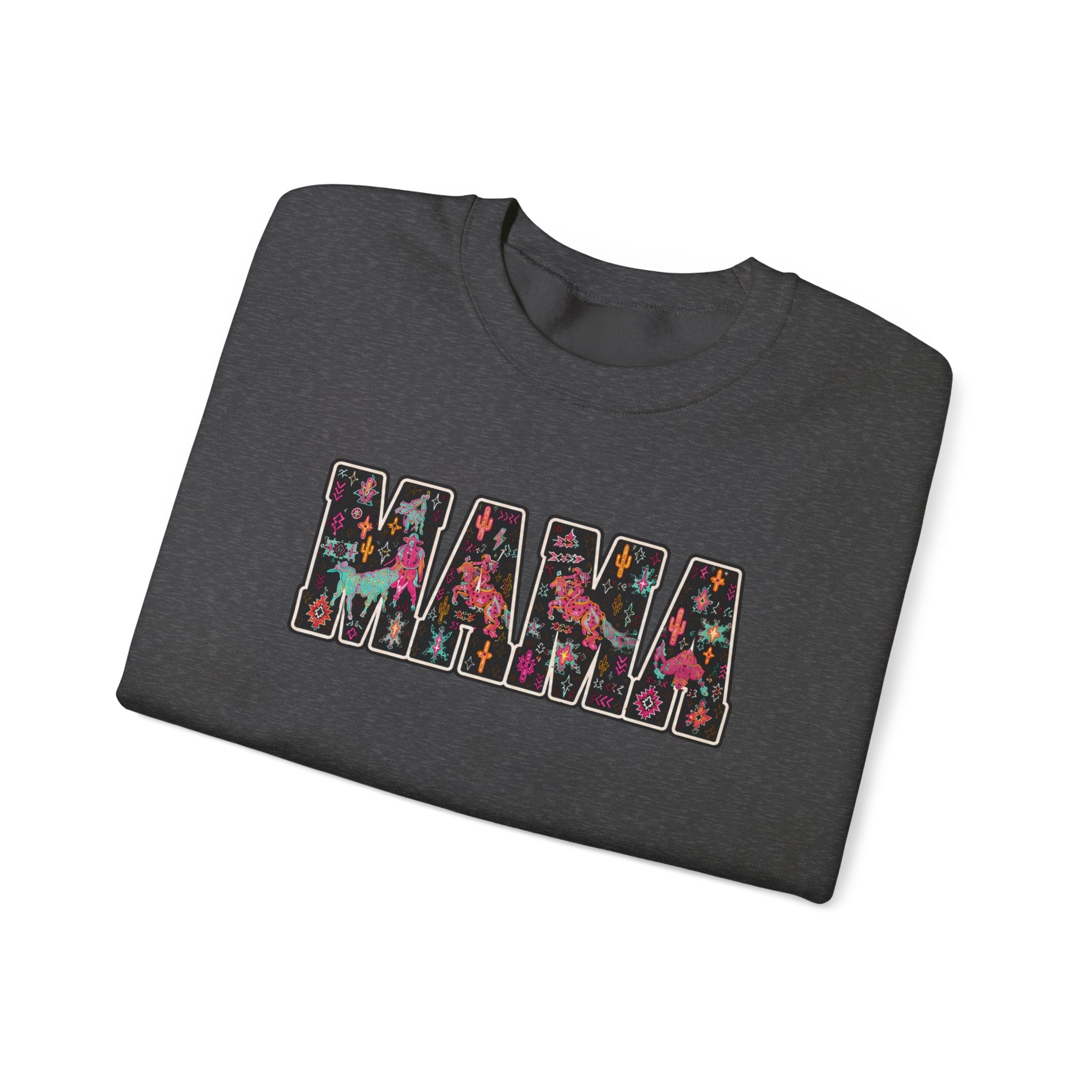 Mama Floral Crewneck Sweatshirt — Floral "MAMA" Mom Gift