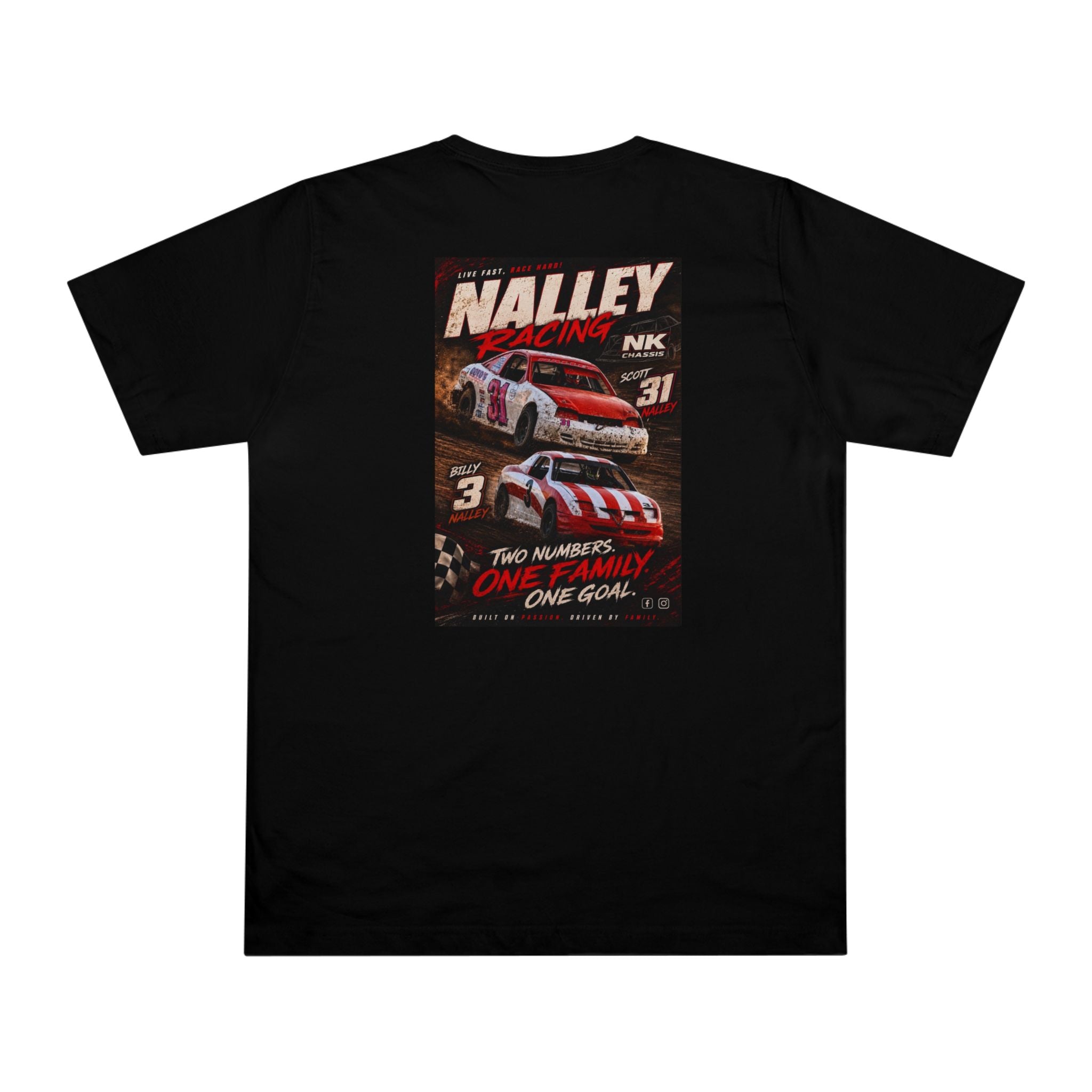 Racing Poster T-Shirt — 'Nalley Racing' Vintage Car Graphic Tee