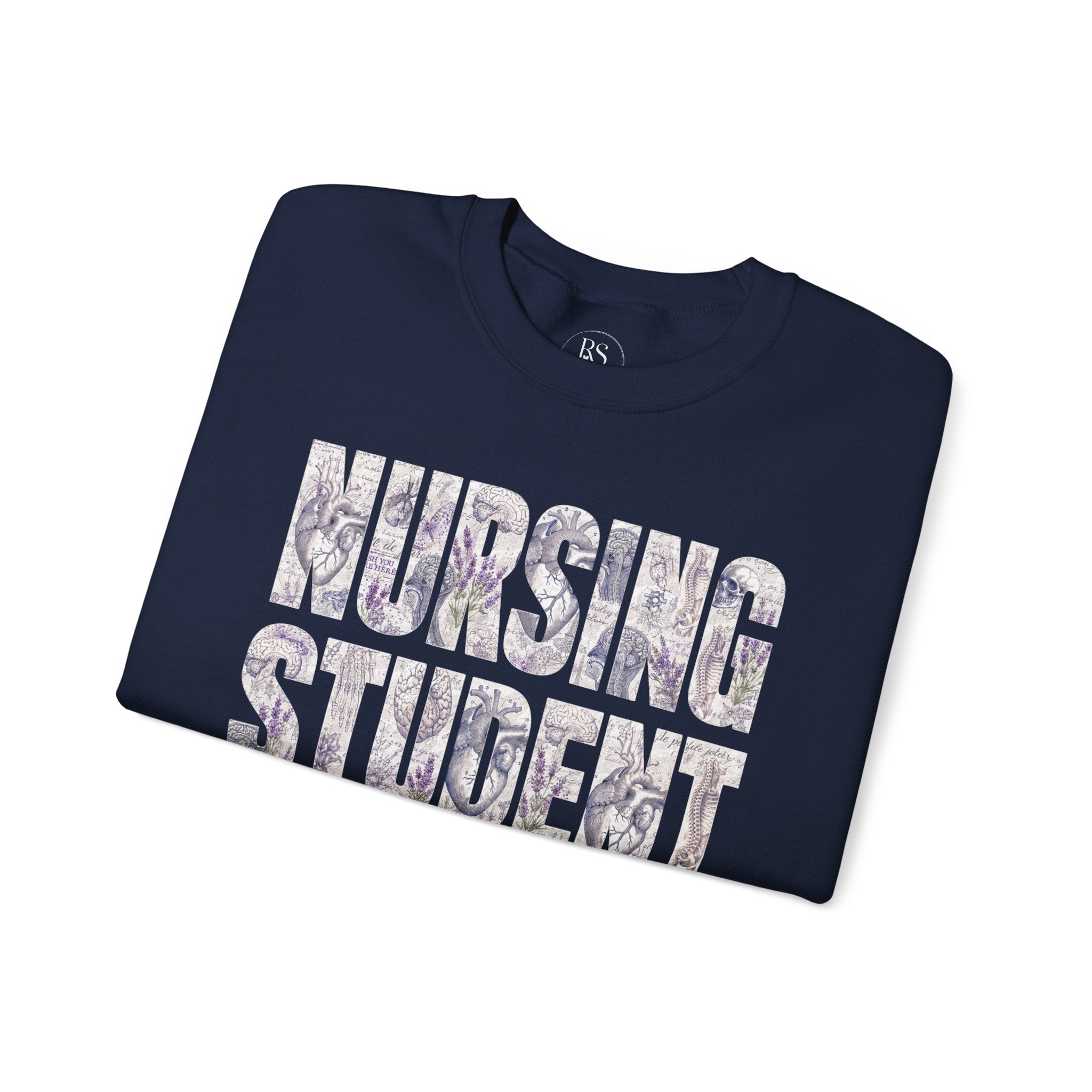 Nursing Student Floral Crewneck Sweatshirt