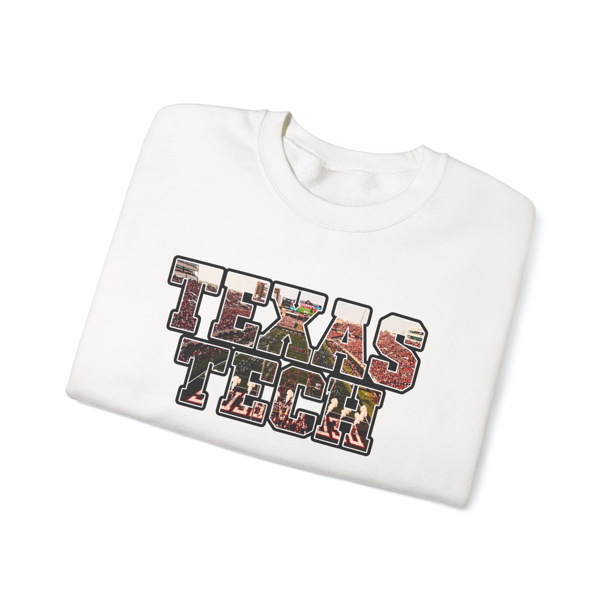 Texas Tech Crewneck Sweatshirt — Vintage Texas Collegiate Graphic
