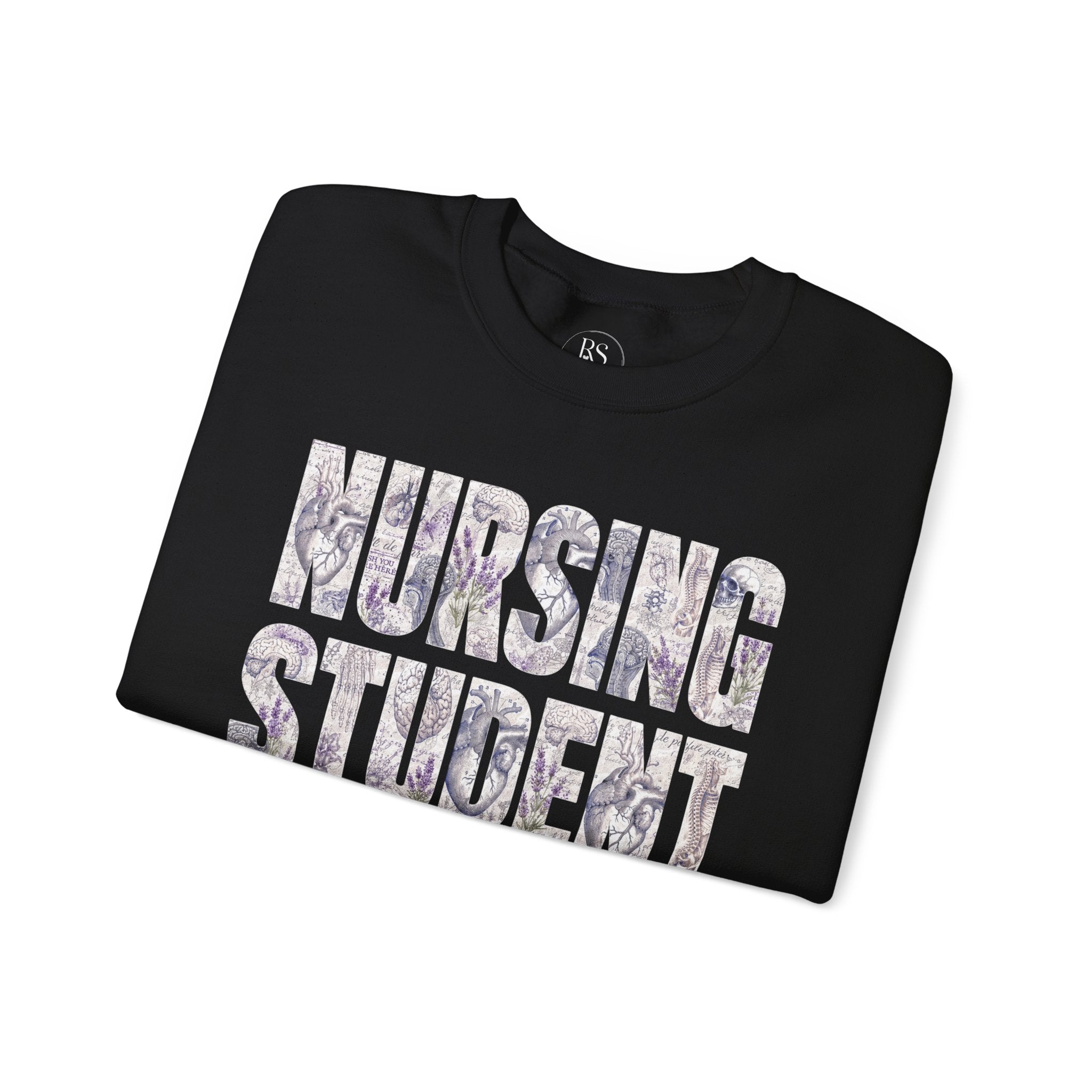 Nursing Student Floral Crewneck Sweatshirt