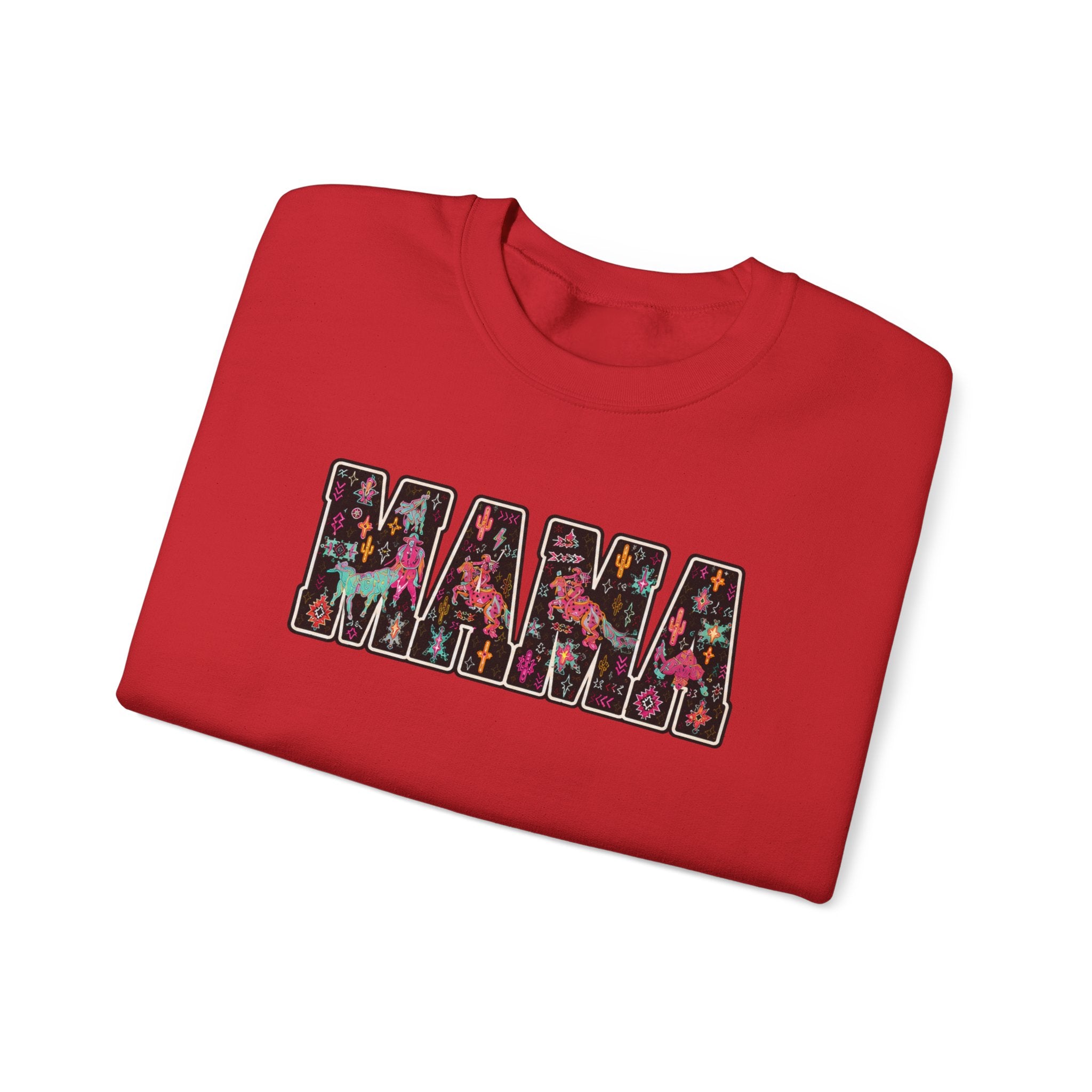 Mama Floral Crewneck Sweatshirt — Floral "MAMA" Mom Gift