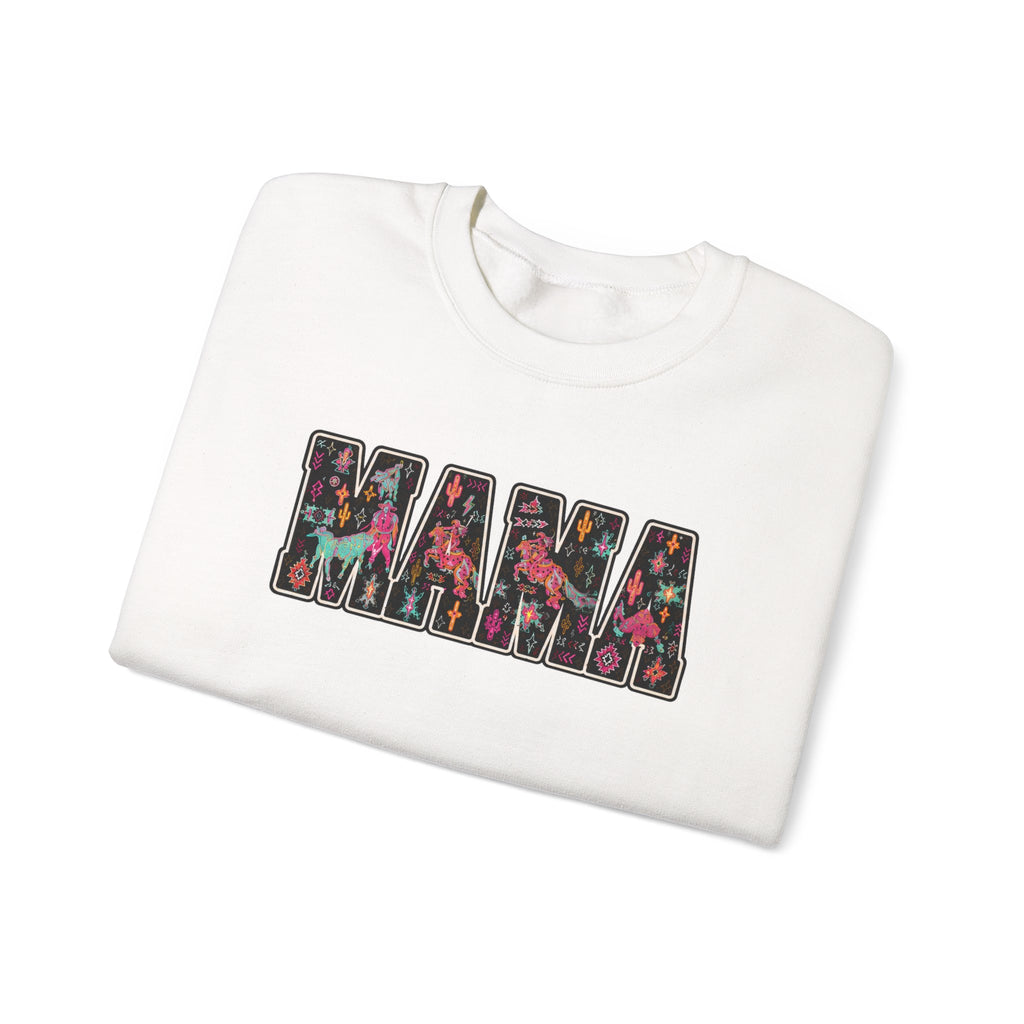 Mama Floral Crewneck Sweatshirt — Floral "MAMA" Mom Gift