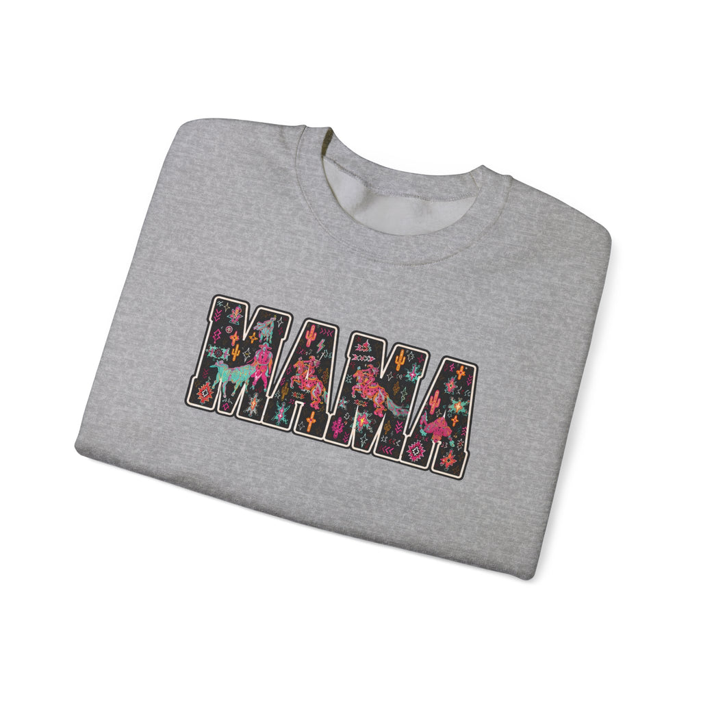 Mama Floral Crewneck Sweatshirt — Floral "MAMA" Mom Gift