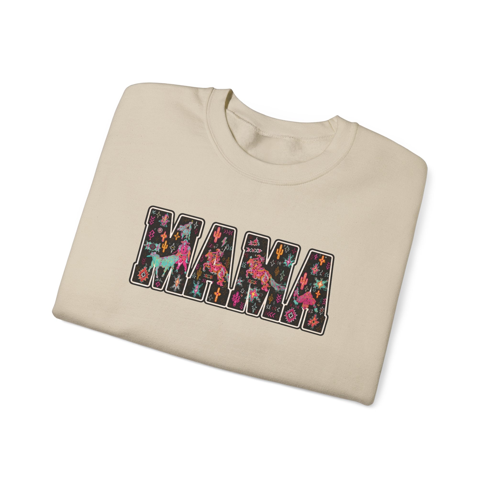 Mama Floral Crewneck Sweatshirt — Floral "MAMA" Mom Gift