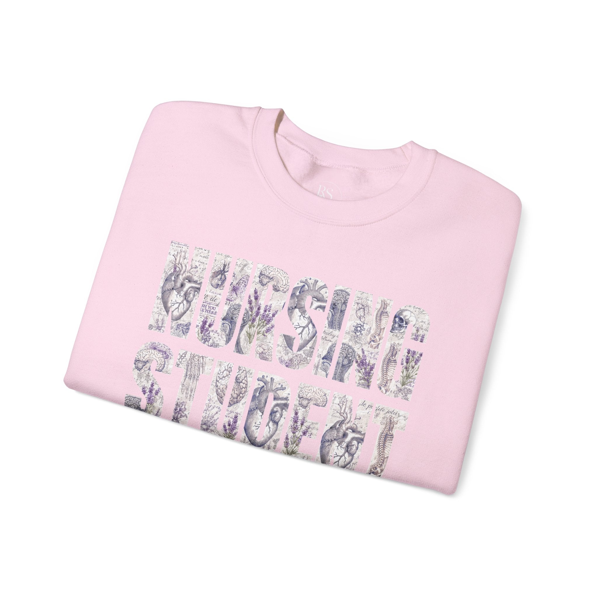 Nursing Student Floral Crewneck Sweatshirt