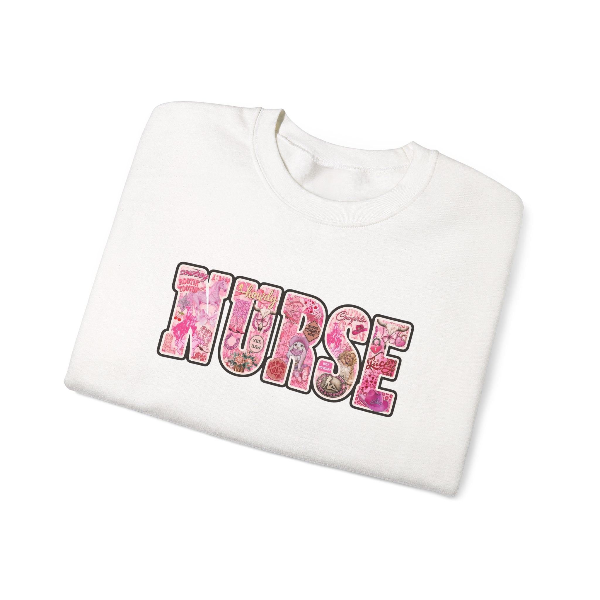 Nurse Floral Crewneck Sweatshirt