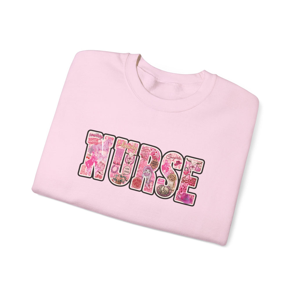 Nurse Floral Crewneck Sweatshirt