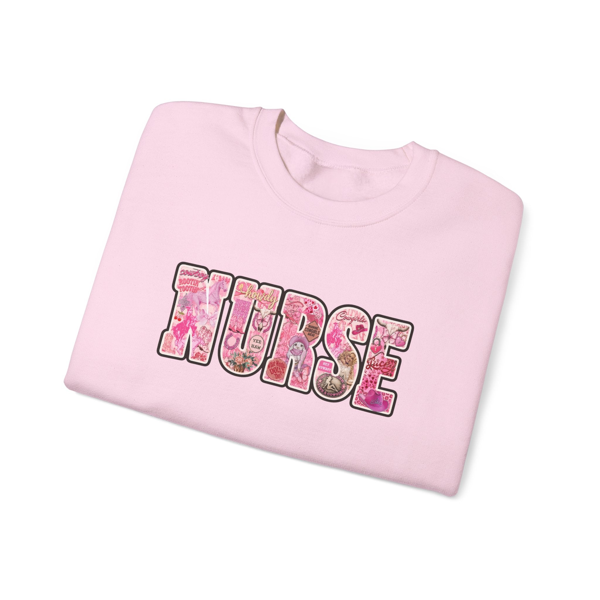Nurse Floral Crewneck Sweatshirt
