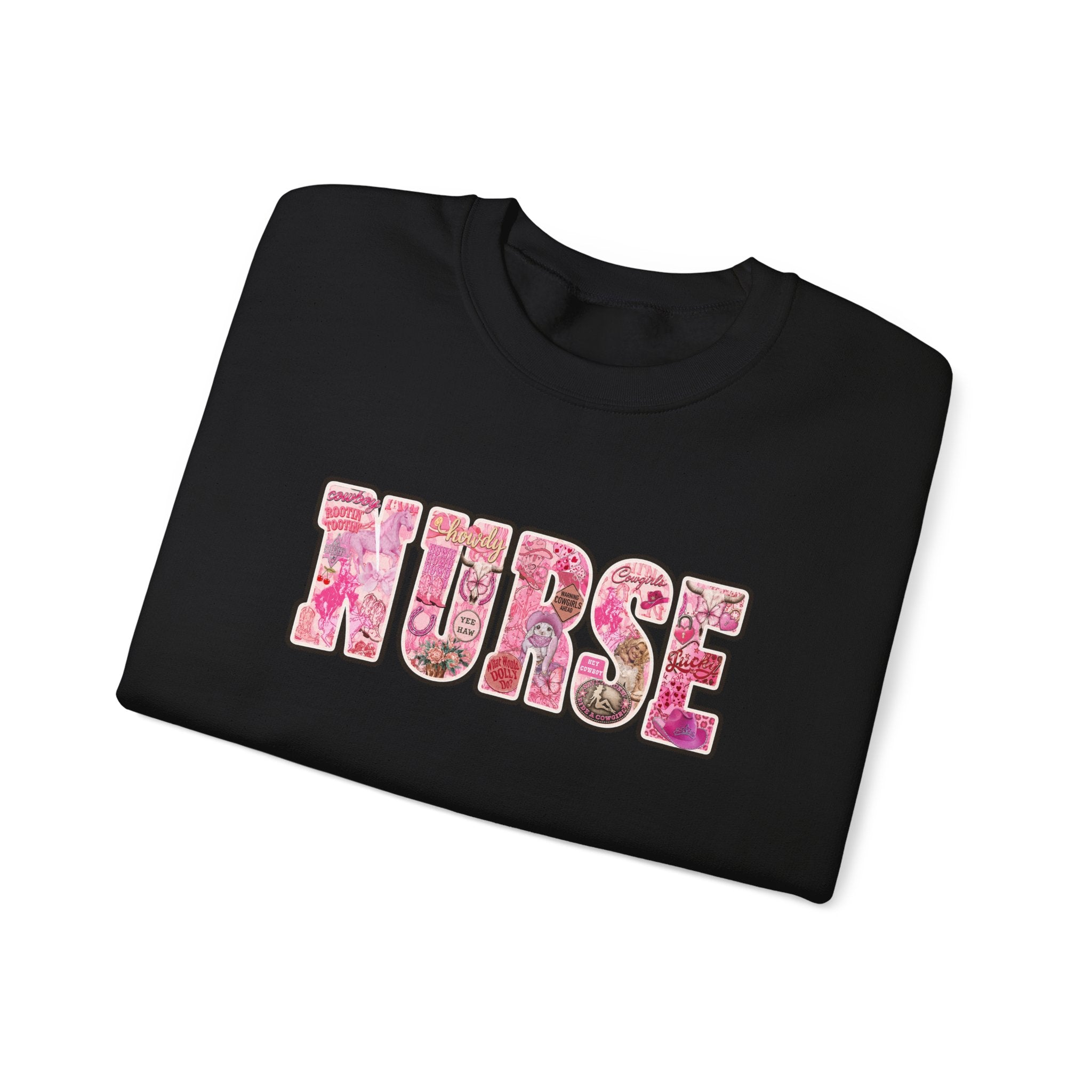 Nurse Floral Crewneck Sweatshirt