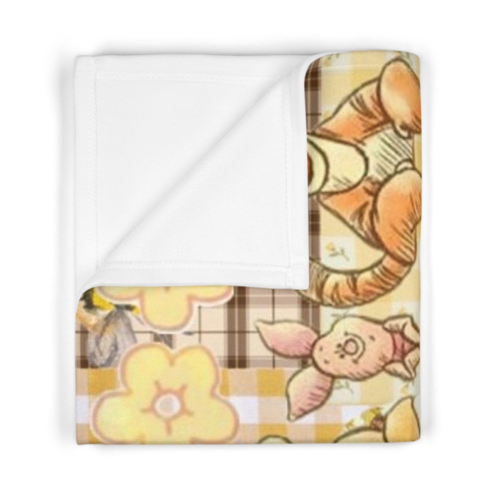 Winnie the Pooh Baby Blanket – 'What if you fly?' Soft Fleece Nursery Throw