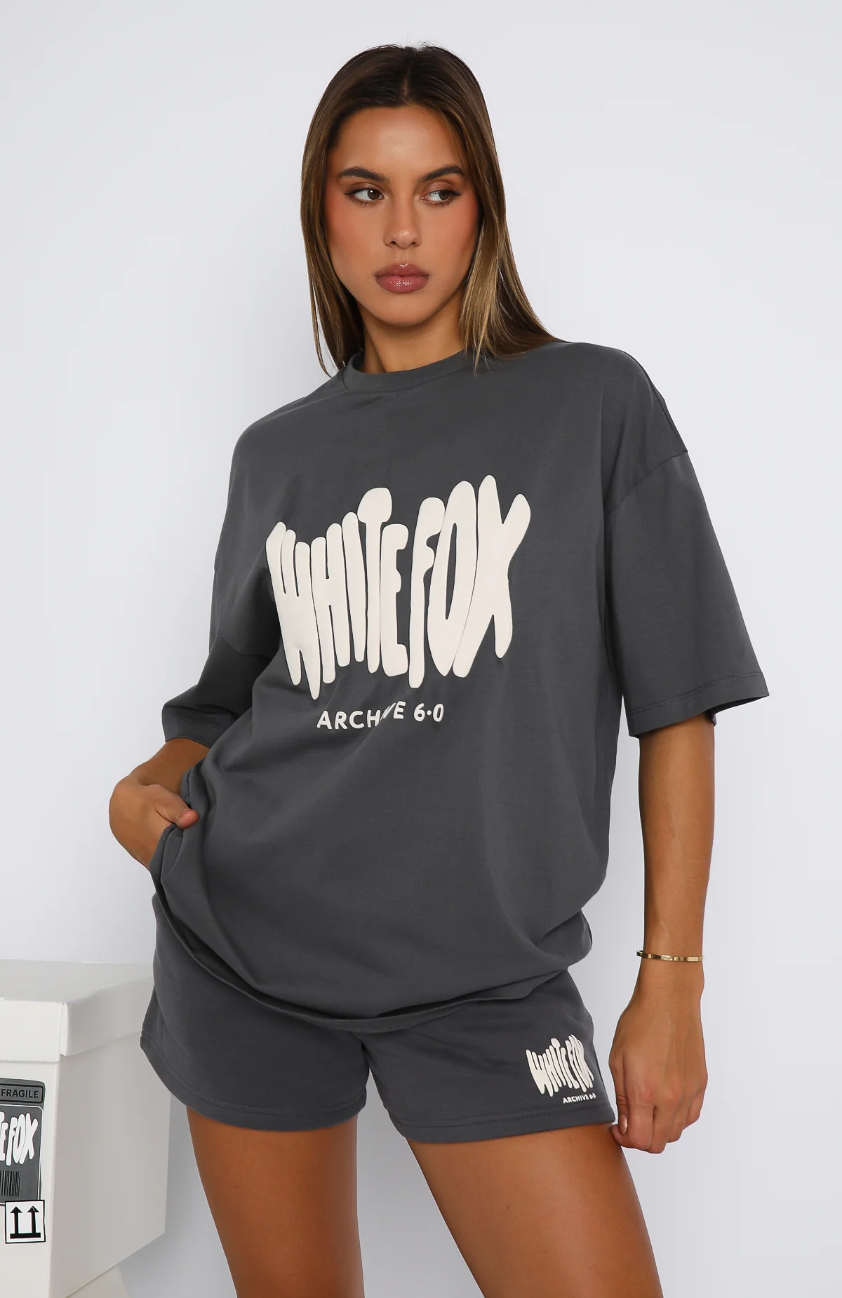 White Fox T-Shirt and Short Set (Pre-Order)